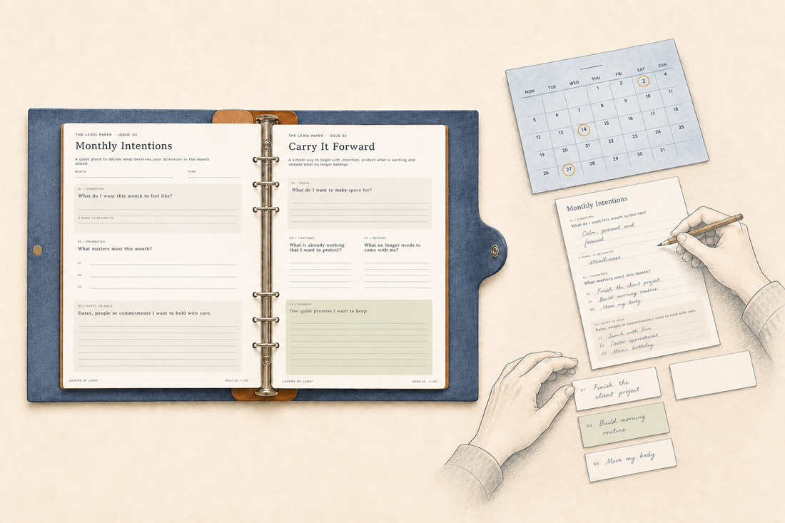The LeRoi Paper · Issue 02 — Monthly Intentions