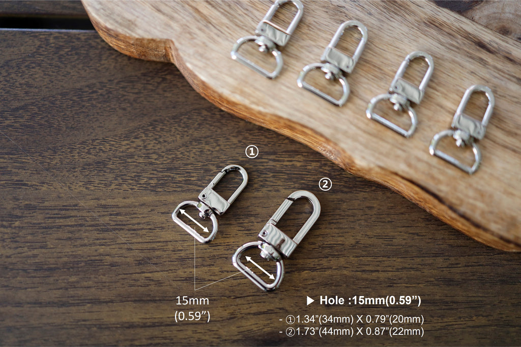 Swivel Clasps (Gold, 1.73” X 0.87”)