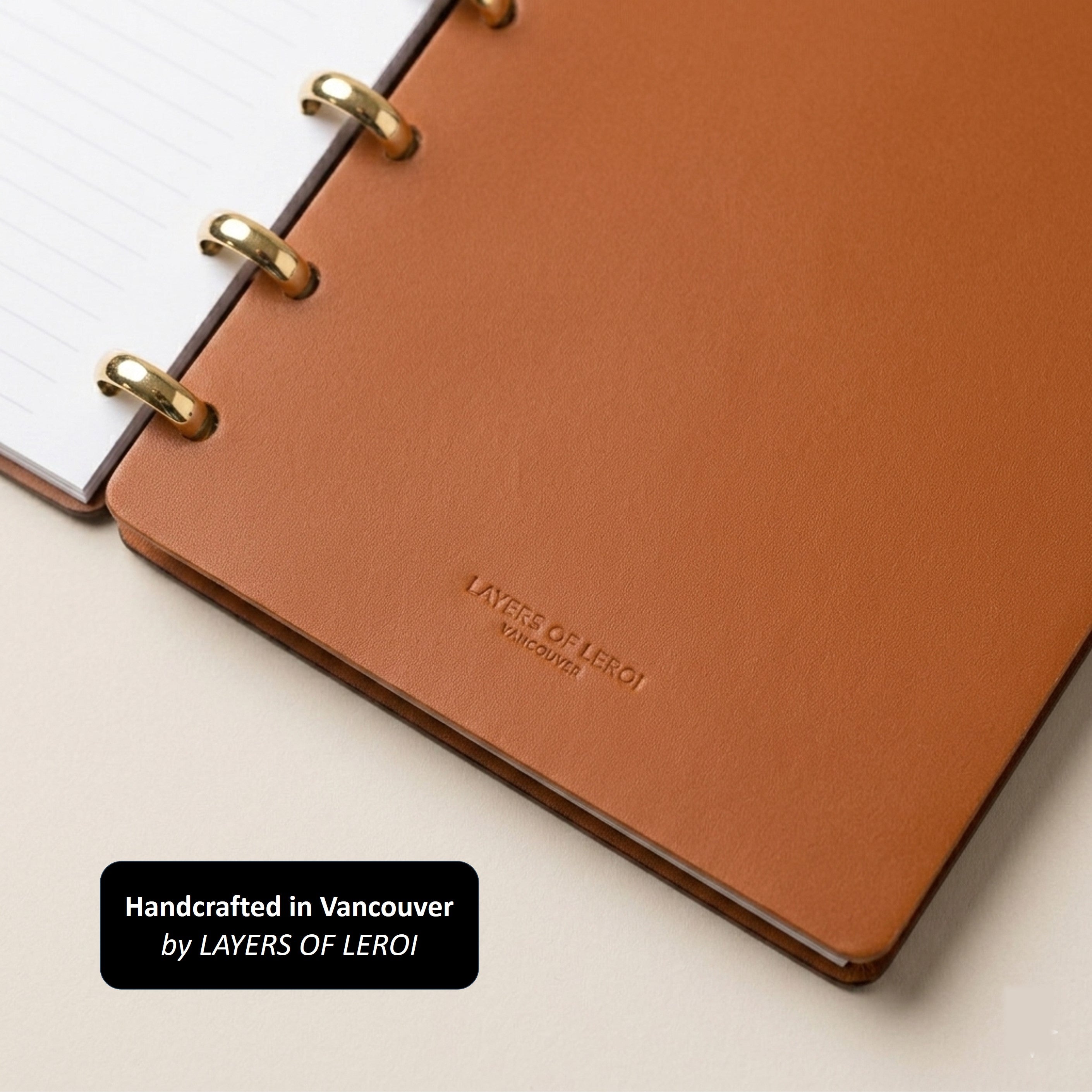 Discbound Planner in German Noblessa Leather