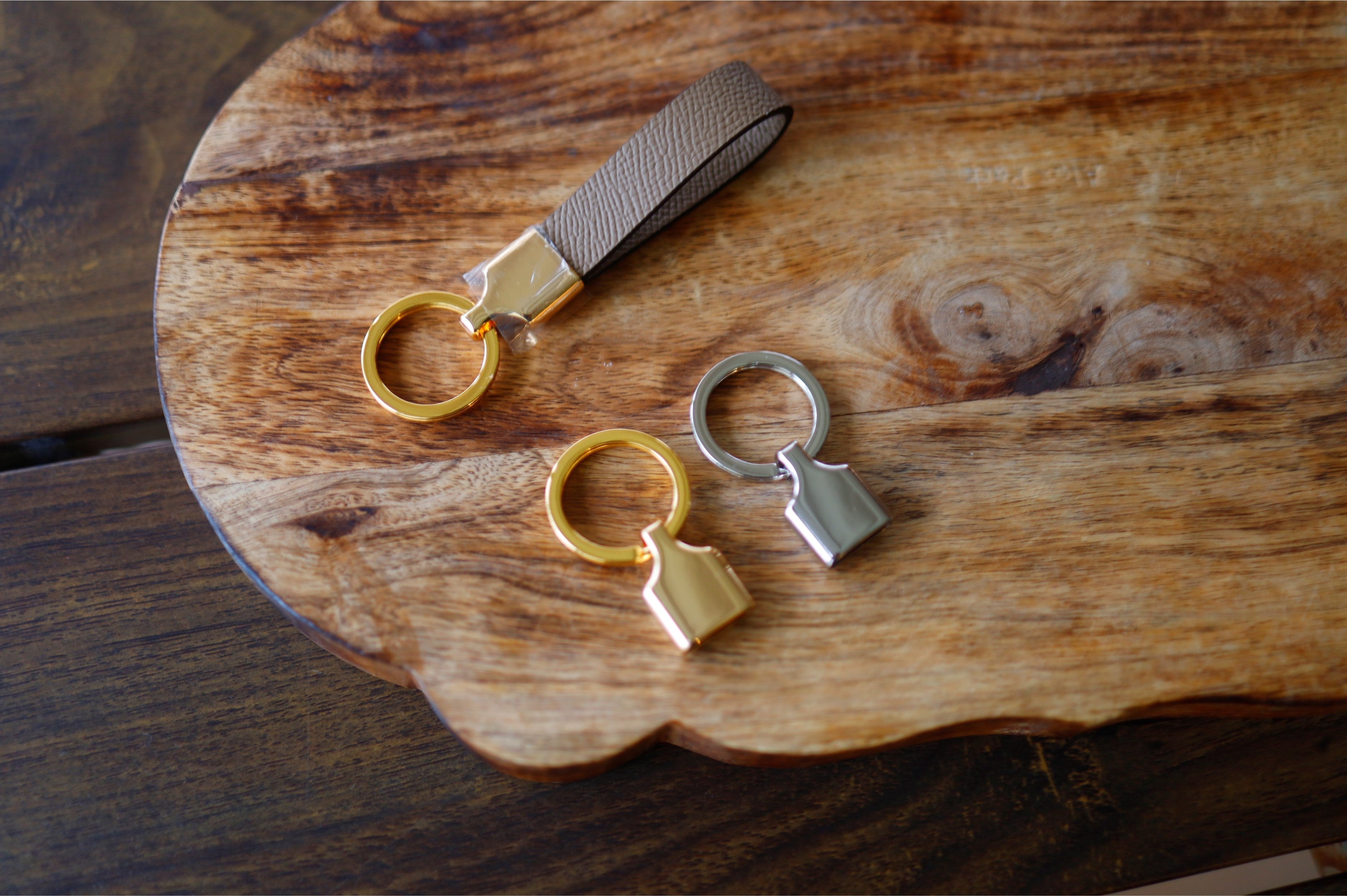 Key Fob Hardware (Gold/Nickel)