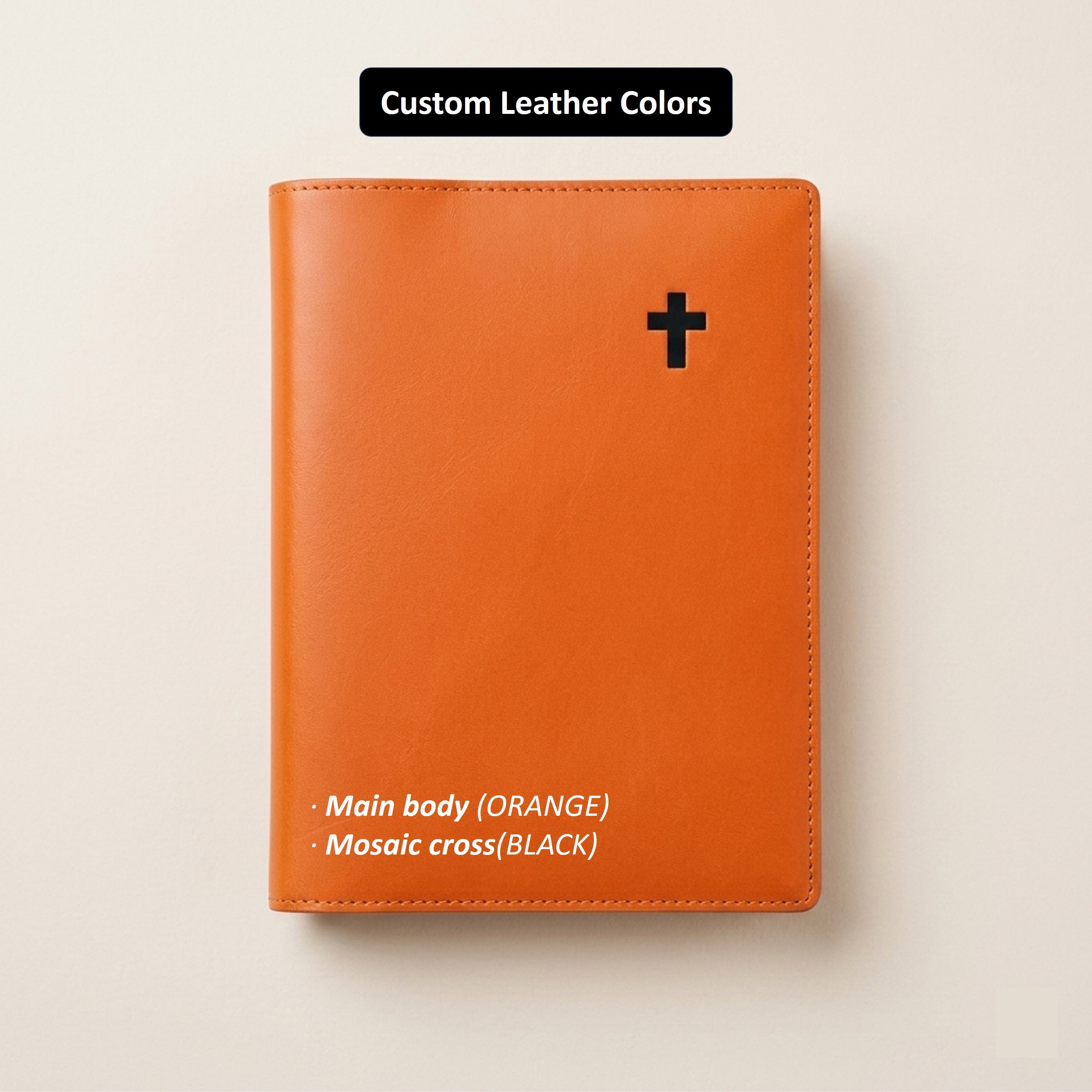Minimalist Standard Leather Bible Cover - Italian Walpier Vacchetta