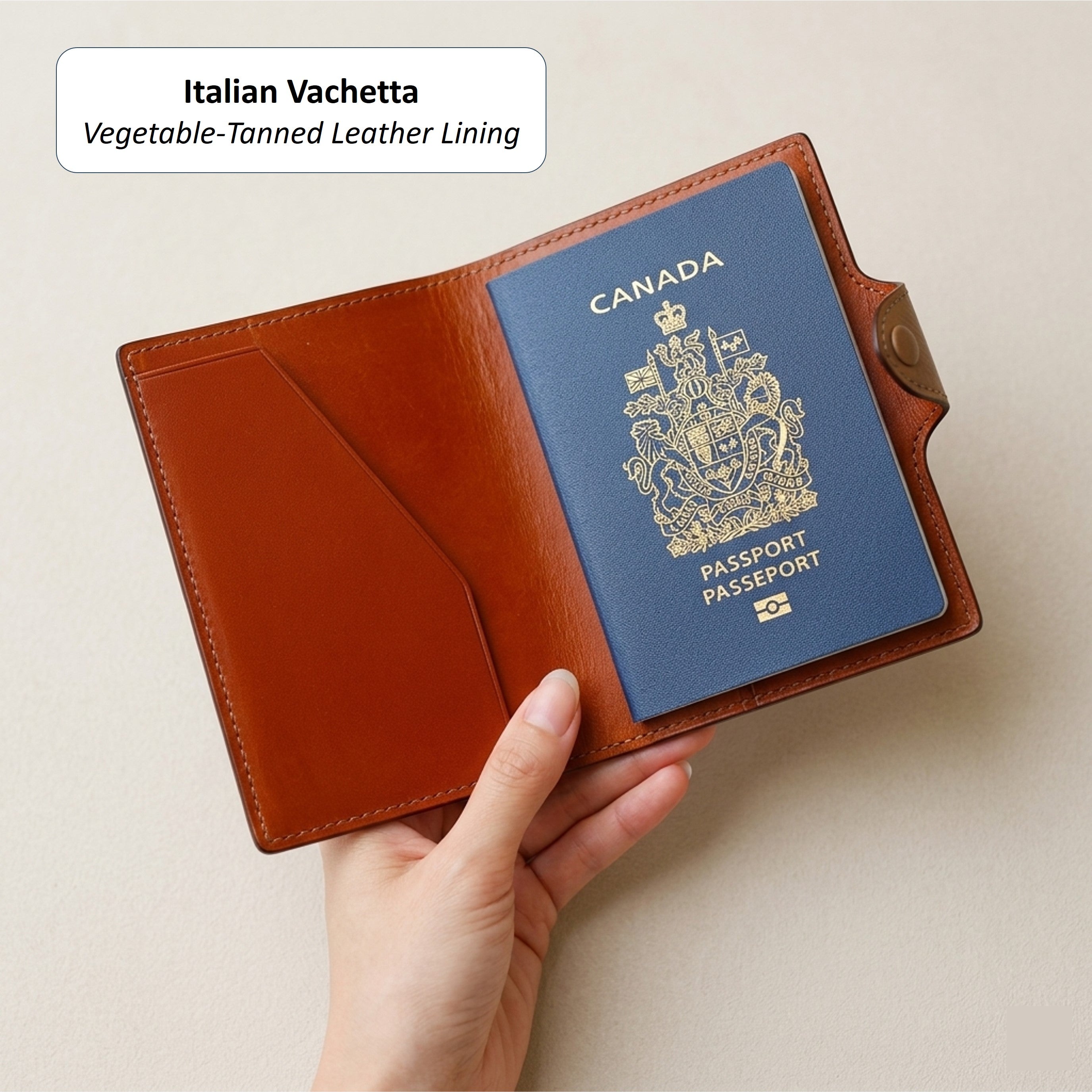 German Noblessa Leather Passport Cover