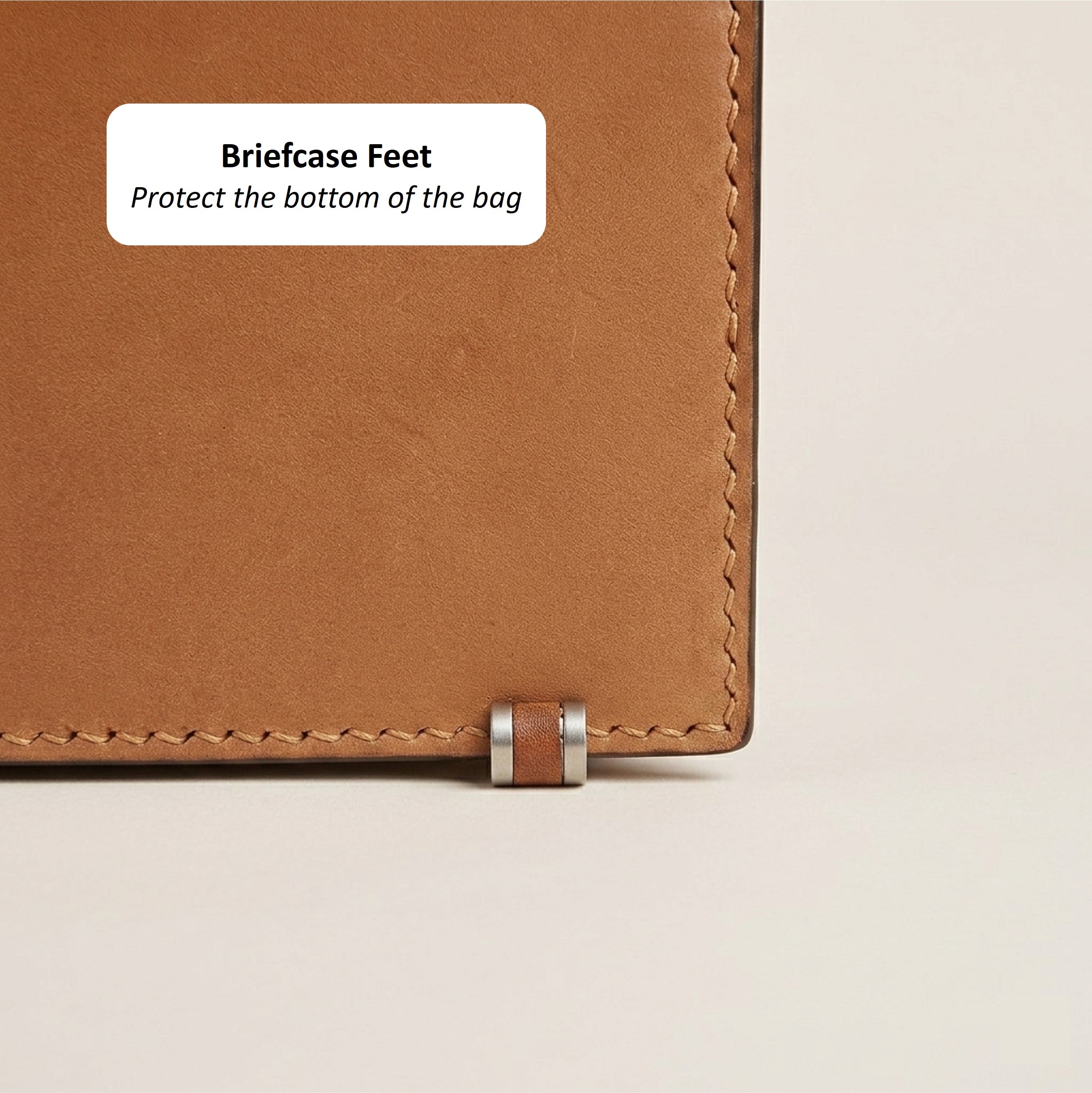 The Origin: Bespoke Vacchetta Leather Briefcase