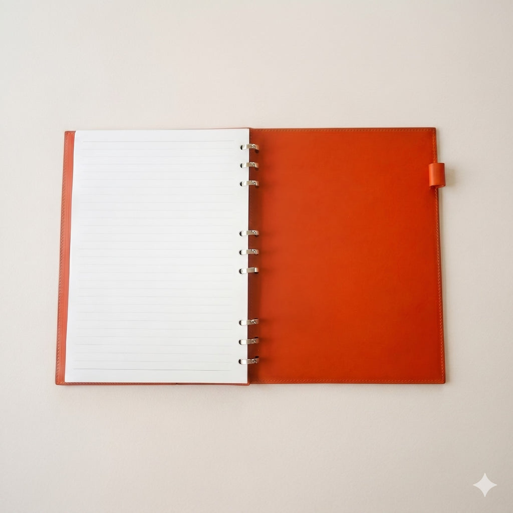 B5 Smart Ring Binder in German Noblessa Leather