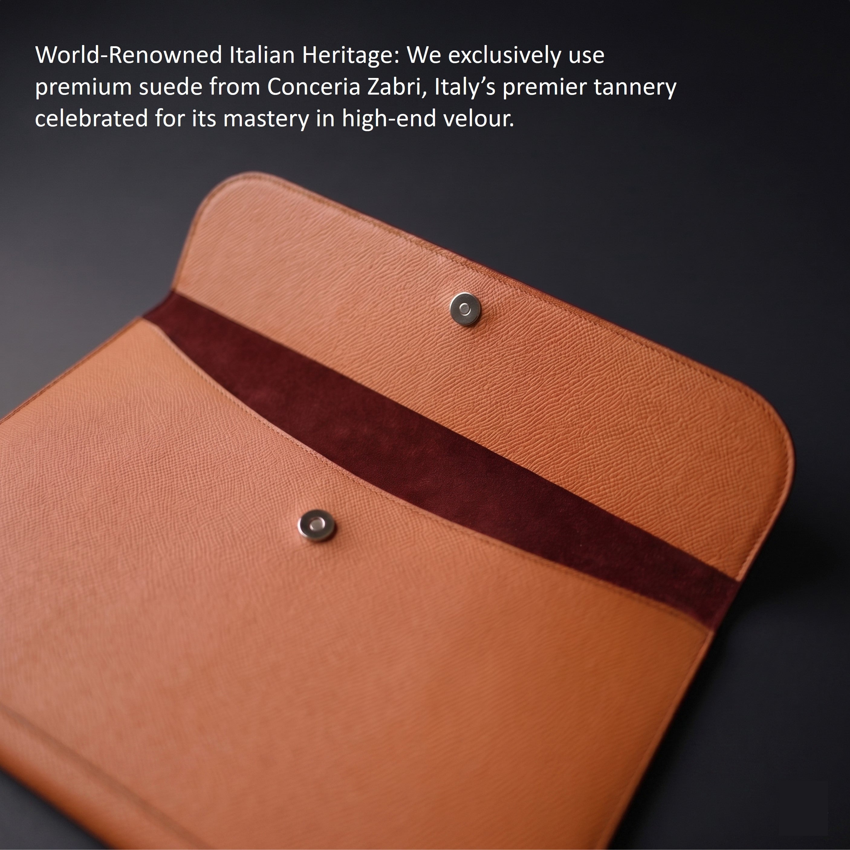 THE PENTAS: German Noblessa Leather Flap Sleeve for iPad