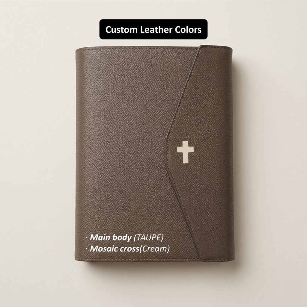 Magnetic Leather Bible Cover - German Noblessa Leather