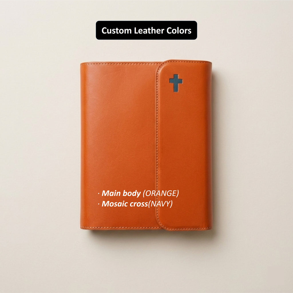 Snap Leather Bible Cover - Italian Walpier Vacchetta