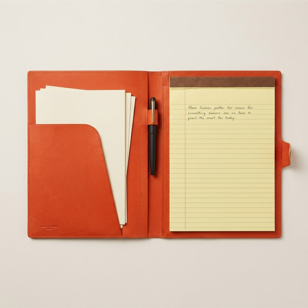 「SIGNATURE Edition」 Legal Pad Portfolio in German Noblessa Leather