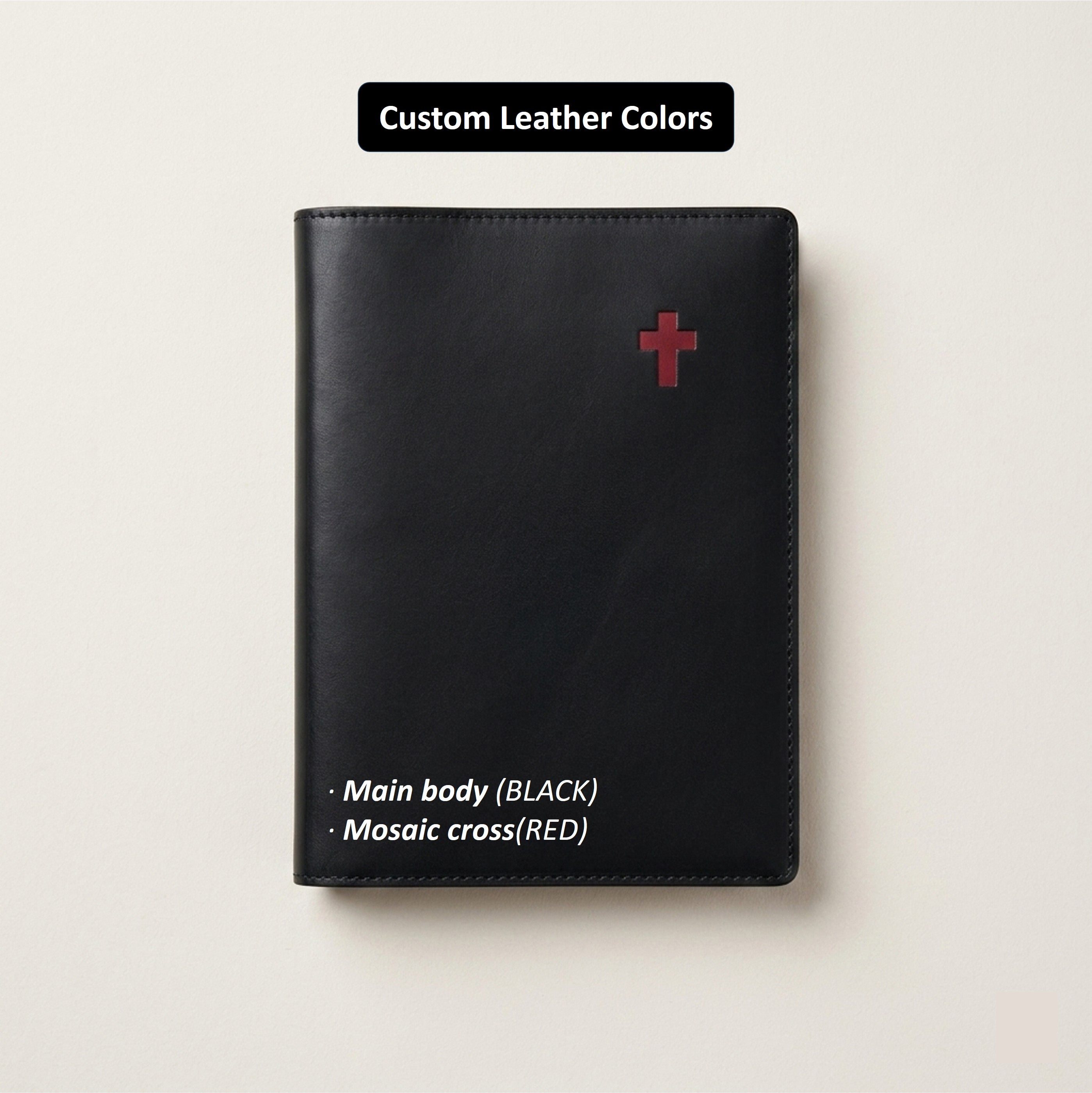 Minimalist Standard Leather Bible Cover - Italian Walpier Vacchetta