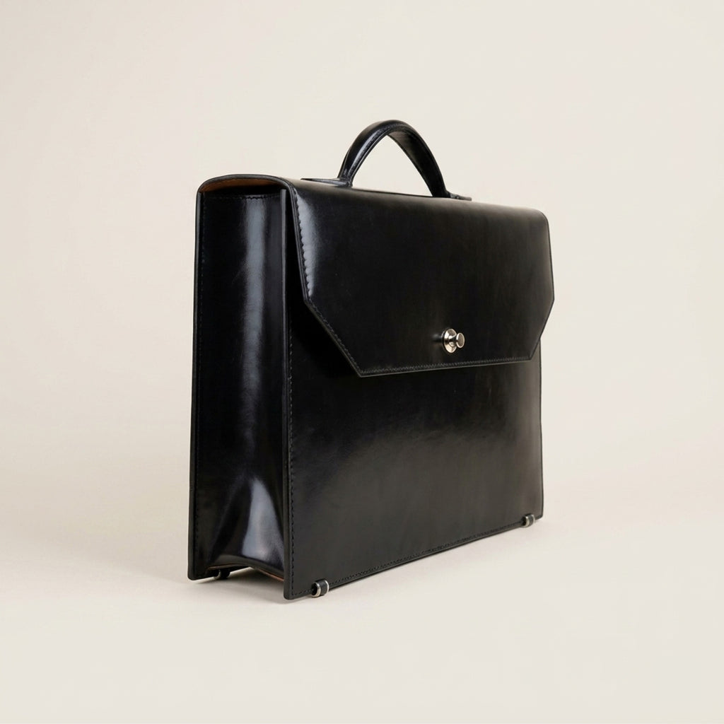 The Origin: Bespoke Bridle Leather Briefcase