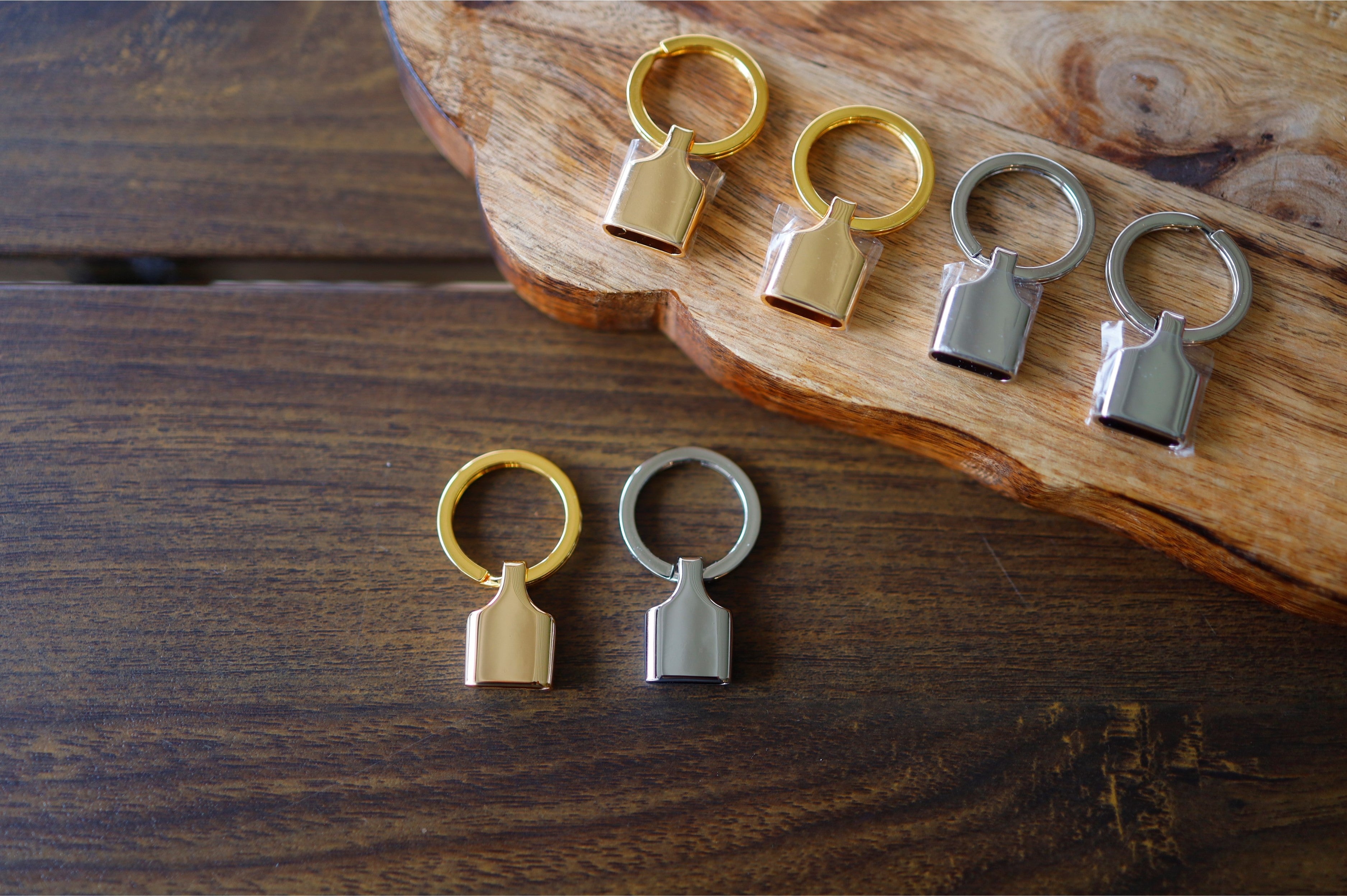 Key Fob Hardware (Gold/Nickel)