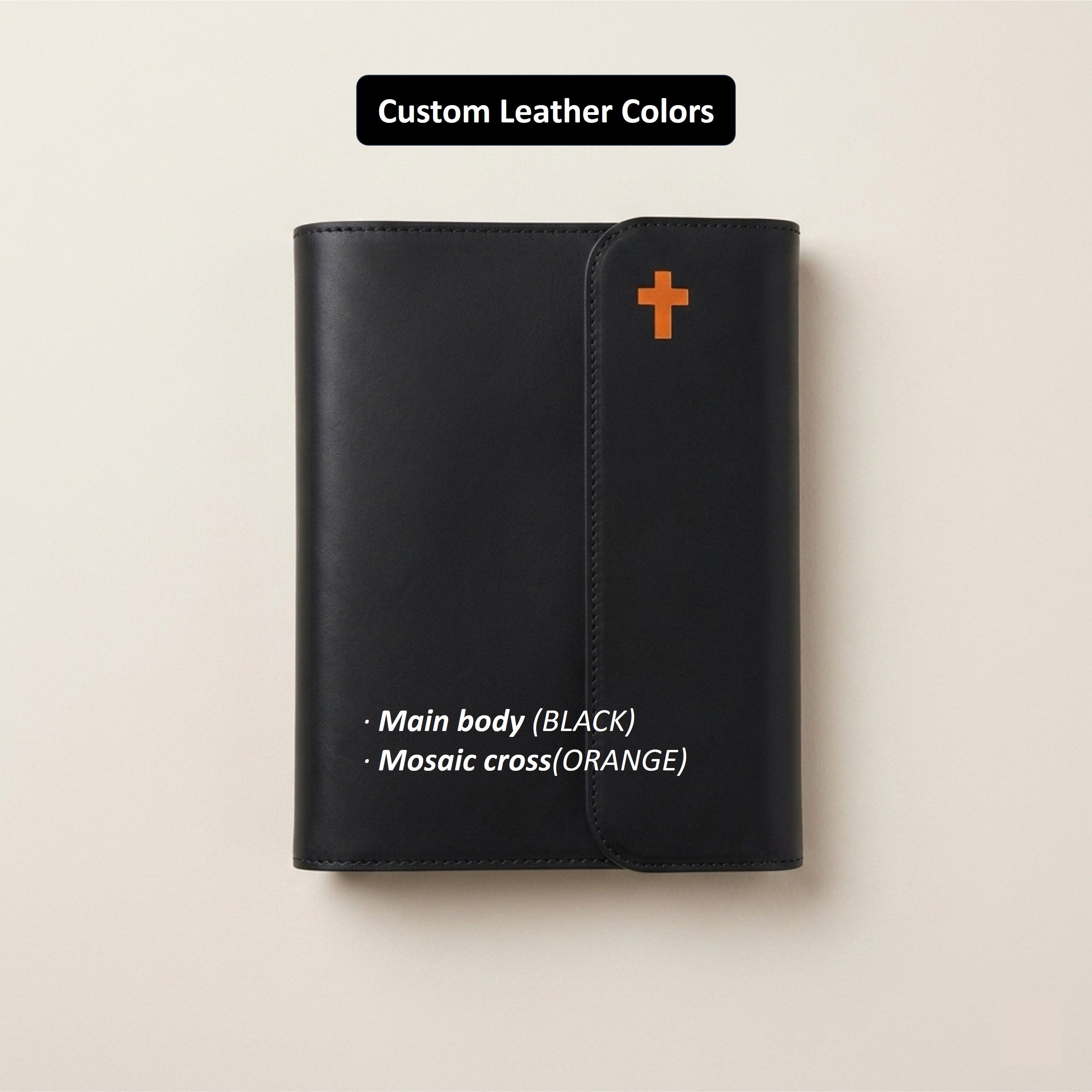Snap Leather Bible Cover - Italian Walpier Vacchetta