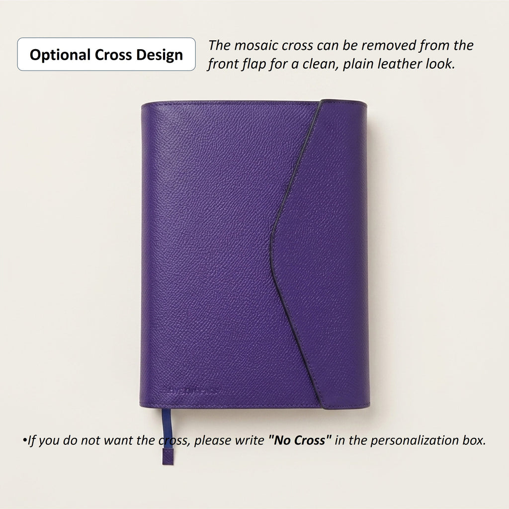 Magnetic Leather Bible Cover - German Noblessa Leather
