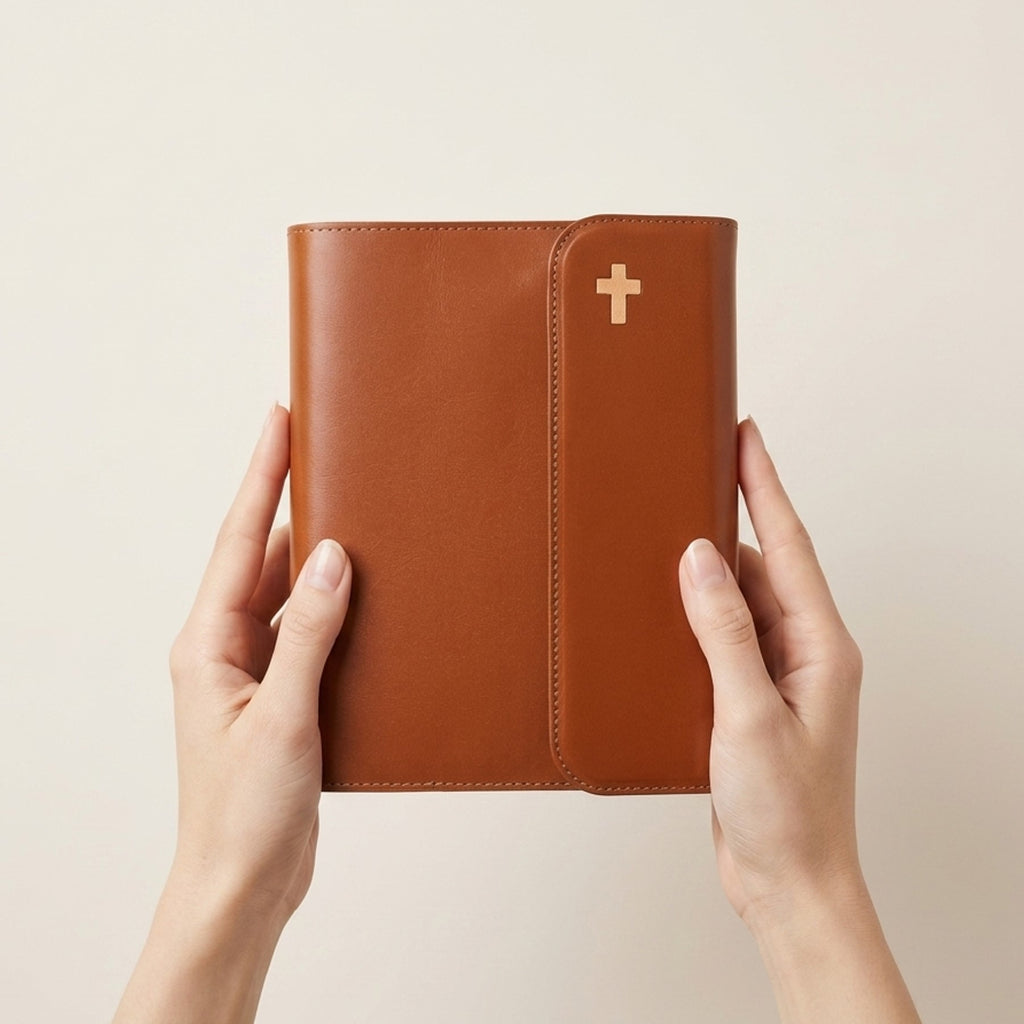 Snap Leather Bible Cover - Italian Walpier Vacchetta