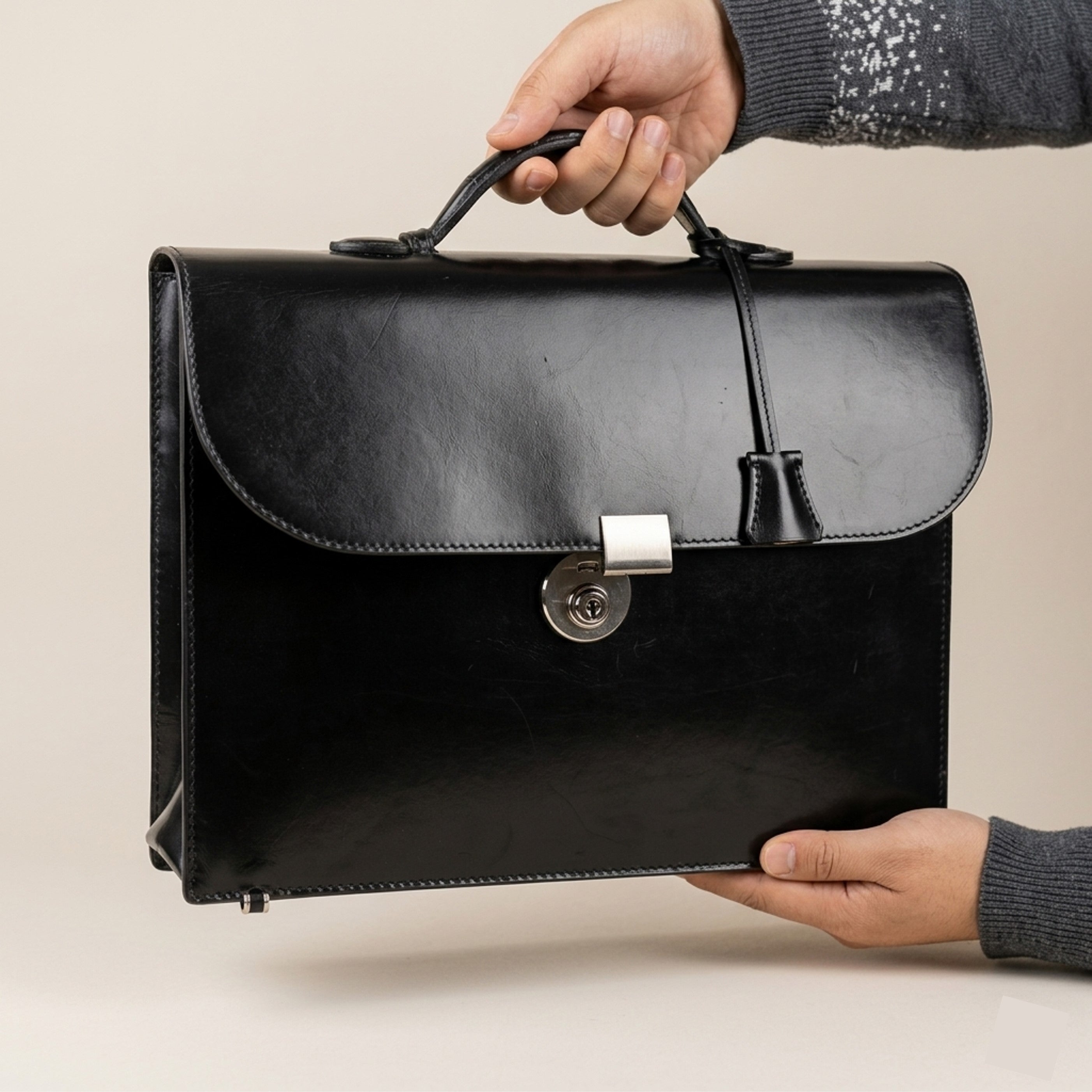 The Legacy: Bespoke Bridle Leather Briefcase