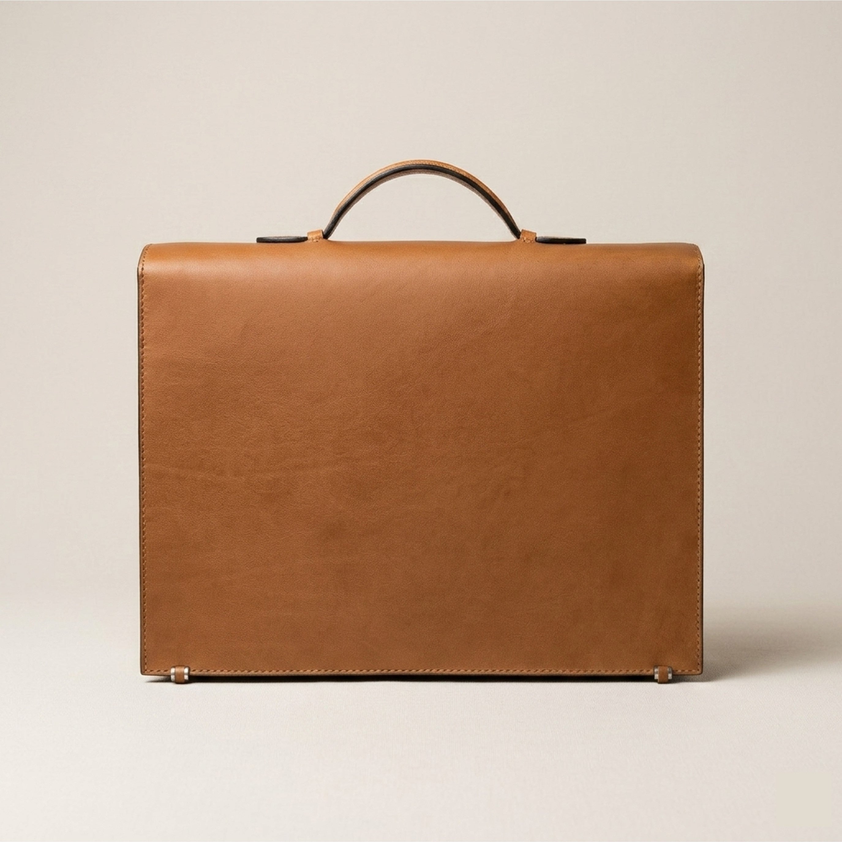 The Origin: Bespoke Vacchetta Leather Briefcase