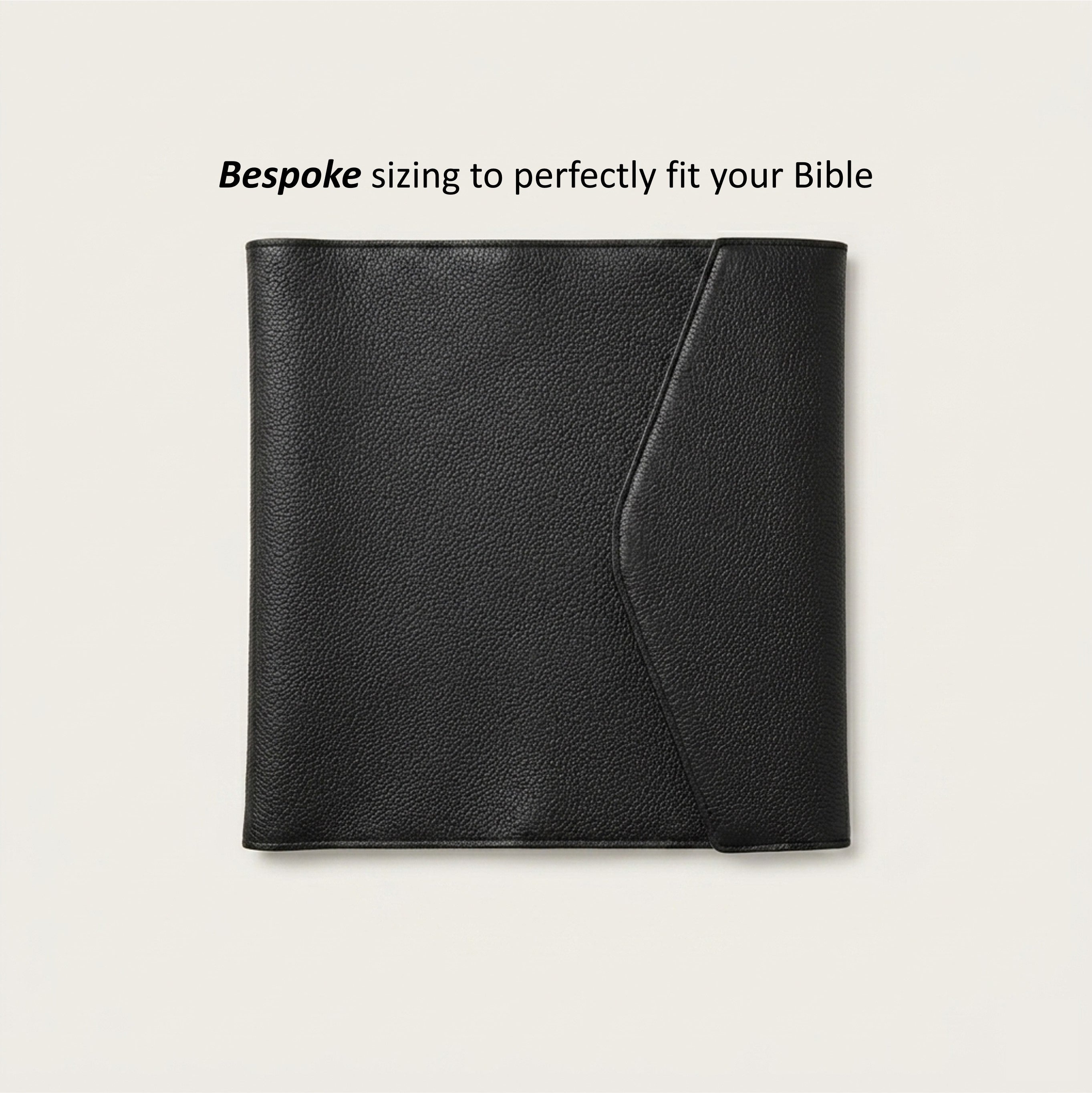 Magnetic Flap Leather Bible Cover - German Togo Leather