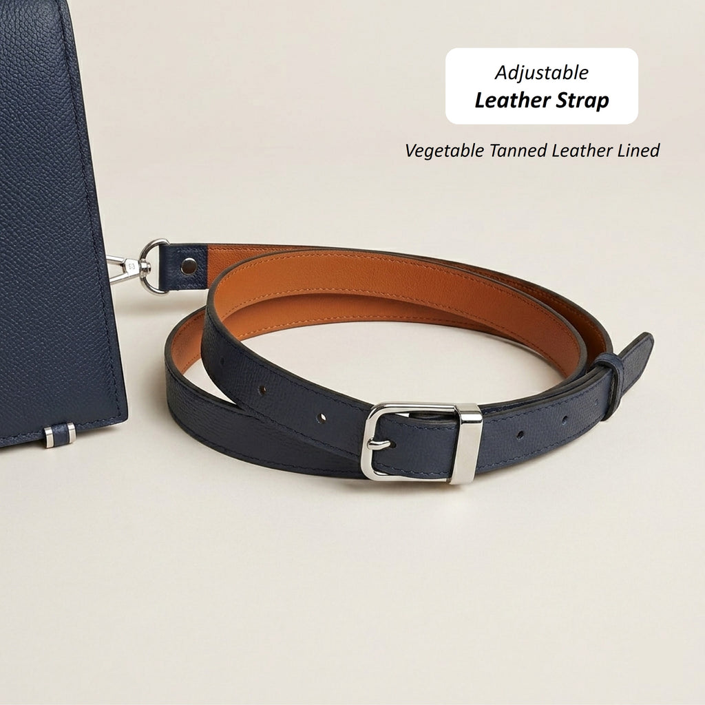 The Origin: Bespoke Noblessa Leather Briefcase with Strap