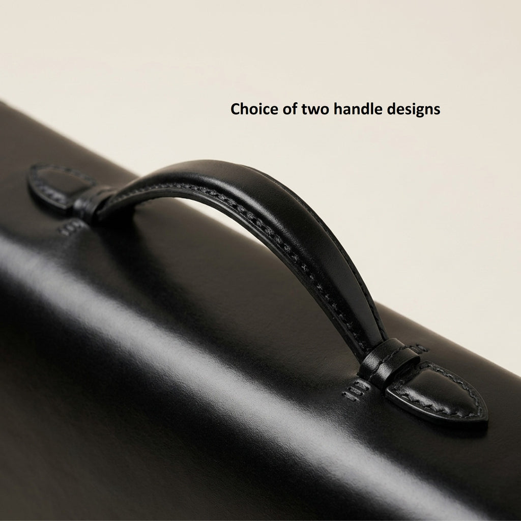 The Legacy: Bespoke Bridle Leather Briefcase with Strap