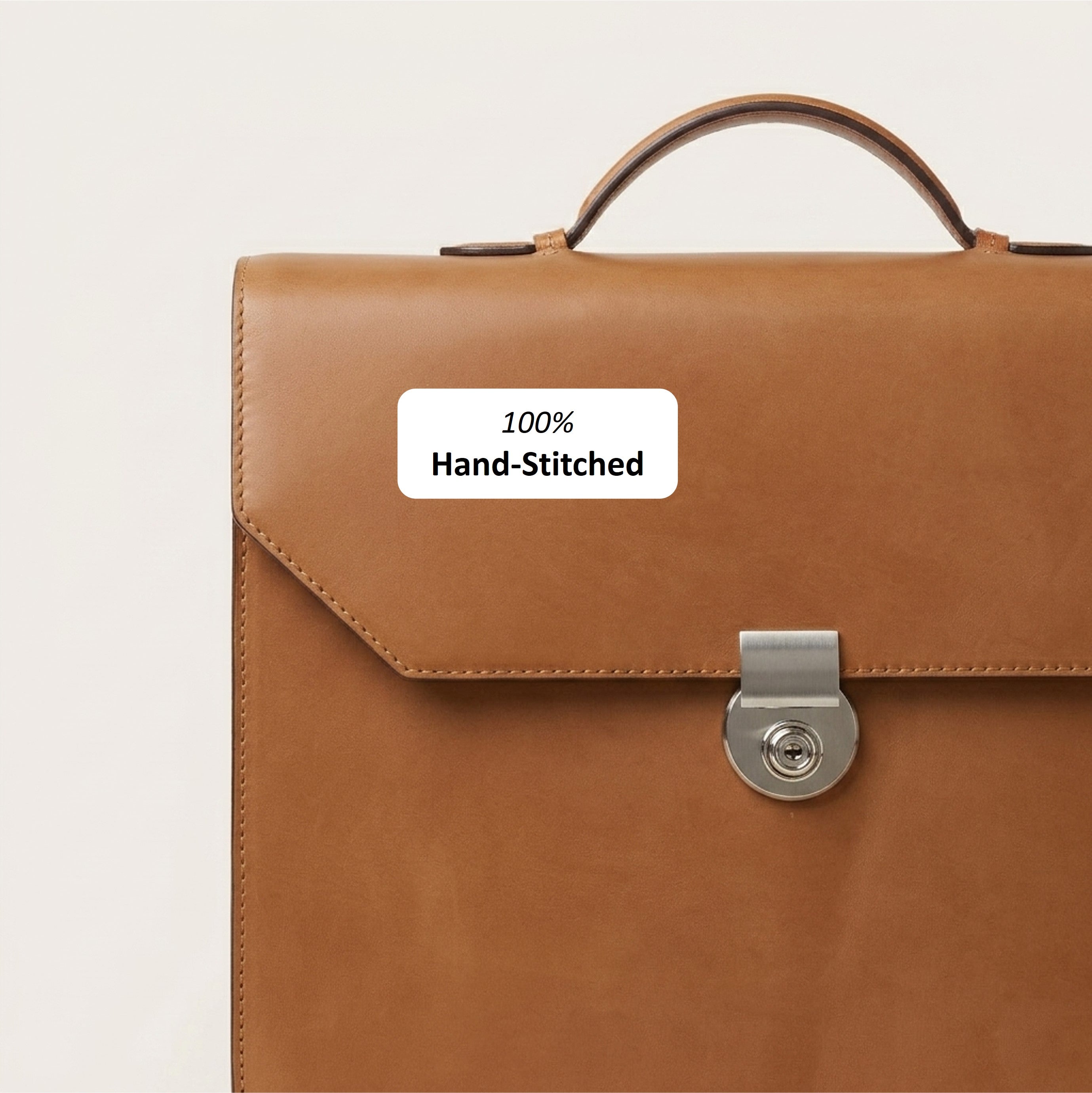 The Origin: Bespoke Vacchetta Leather Briefcase