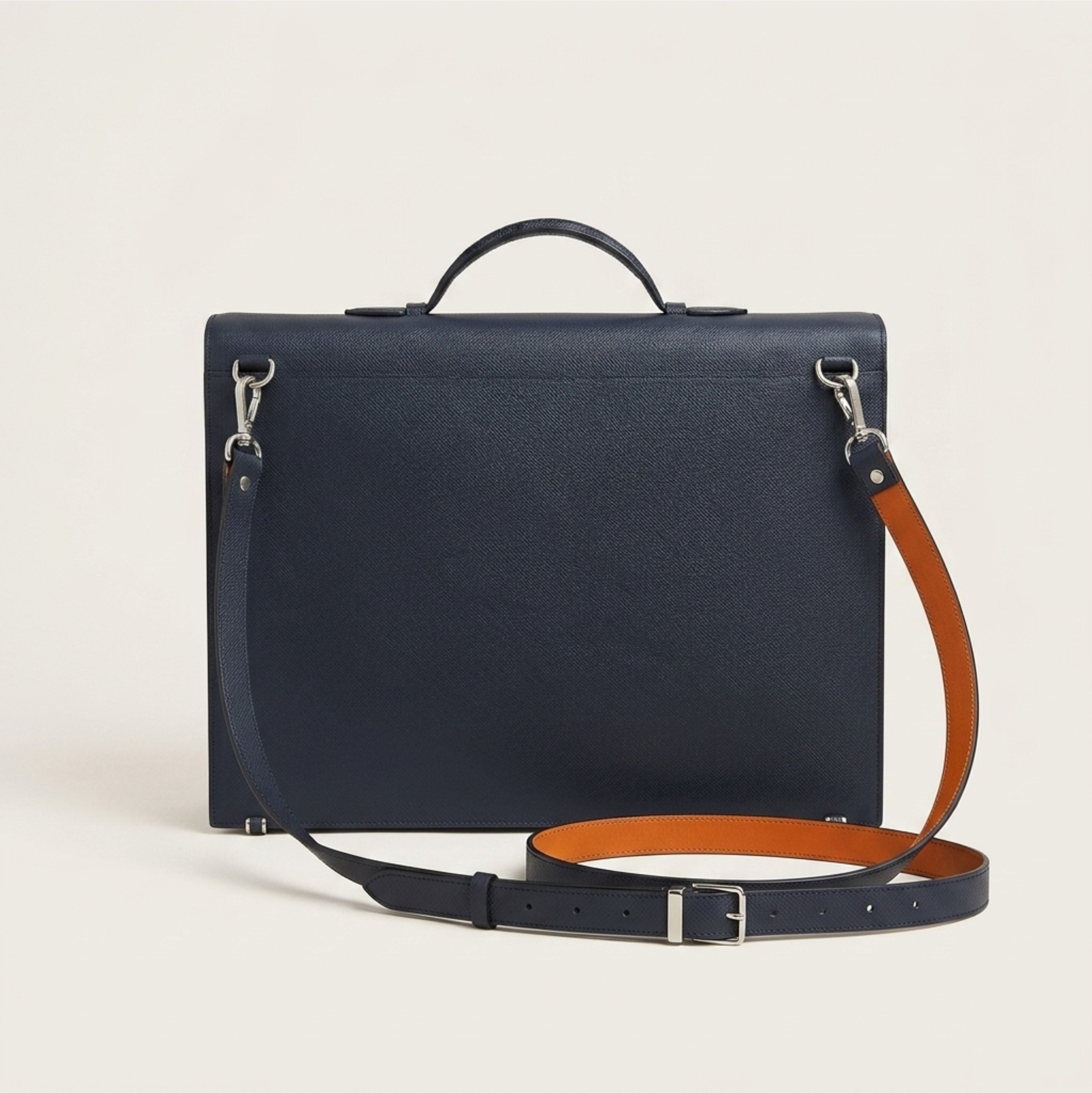 The Origin: Bespoke Noblessa Leather Briefcase with Strap