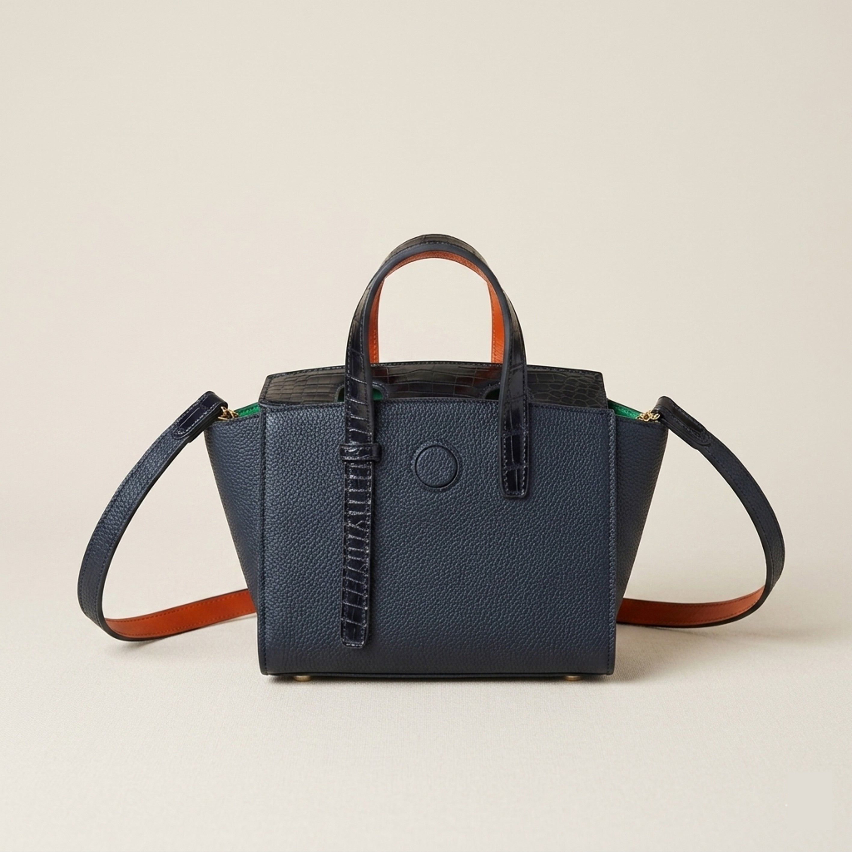 Fog Bag 19 Exotic Edition | German Togo & Crocodile Leather Tote
