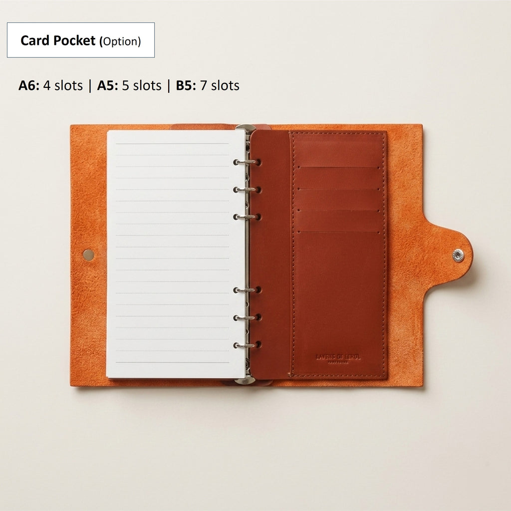 A6 Journal in German Togo Leather