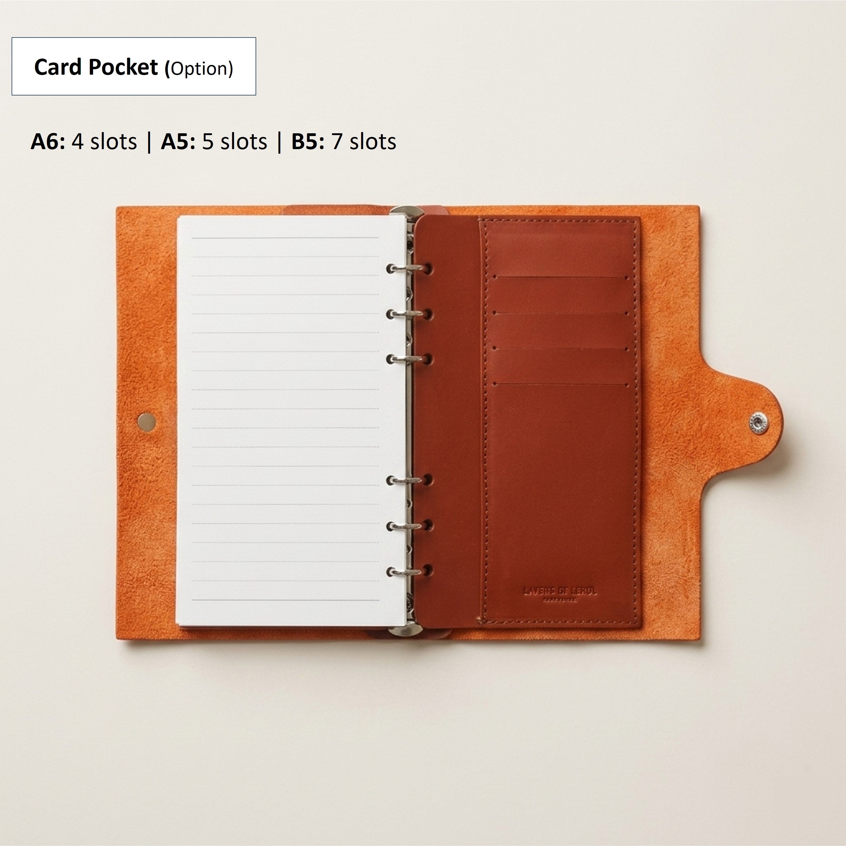 A6 Journal in German Togo Leather