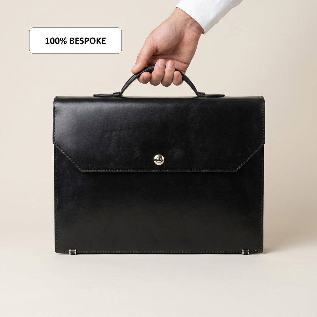 The Origin: Bespoke Bridle Leather Briefcase
