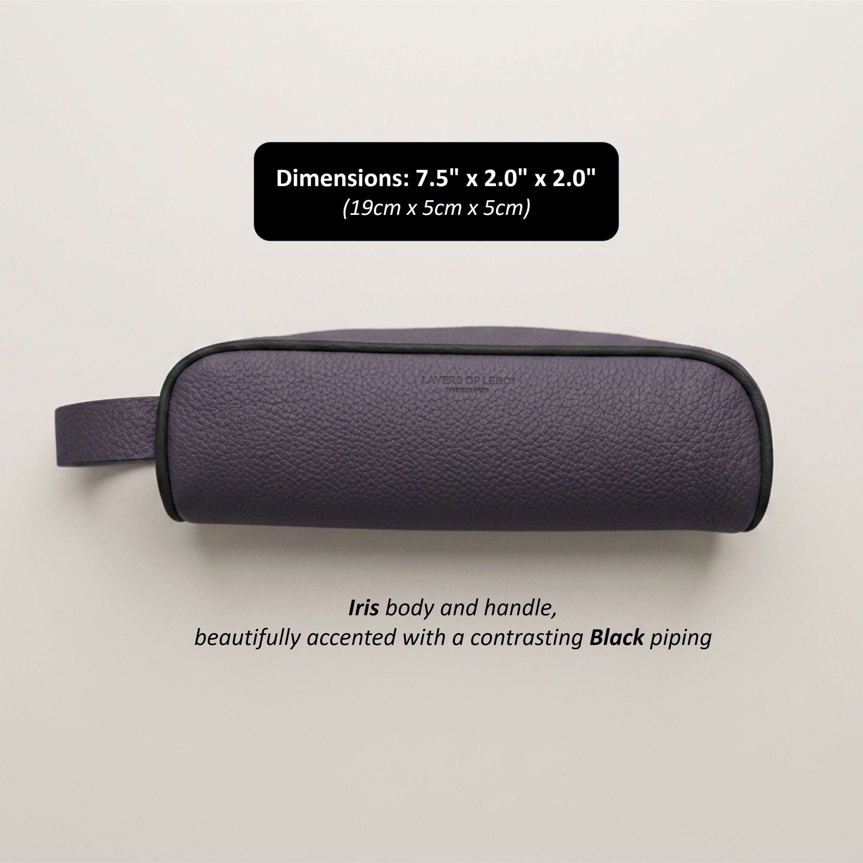 Perlinger Togo Leather Minimalist Pencil Case
