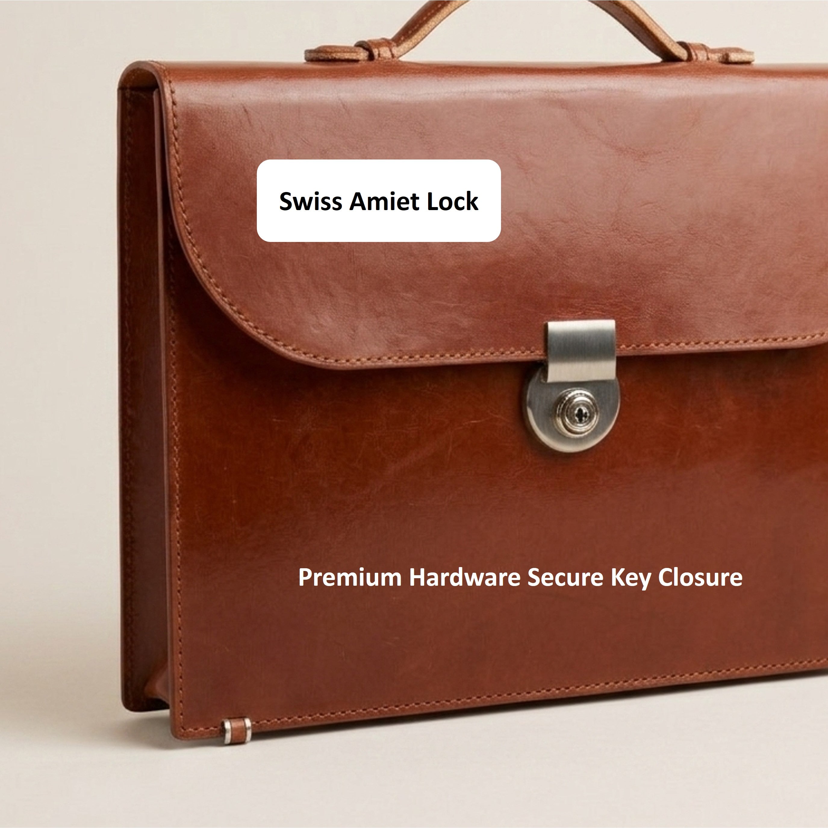 The Legacy: Bespoke Bridle Leather Briefcase with Strap