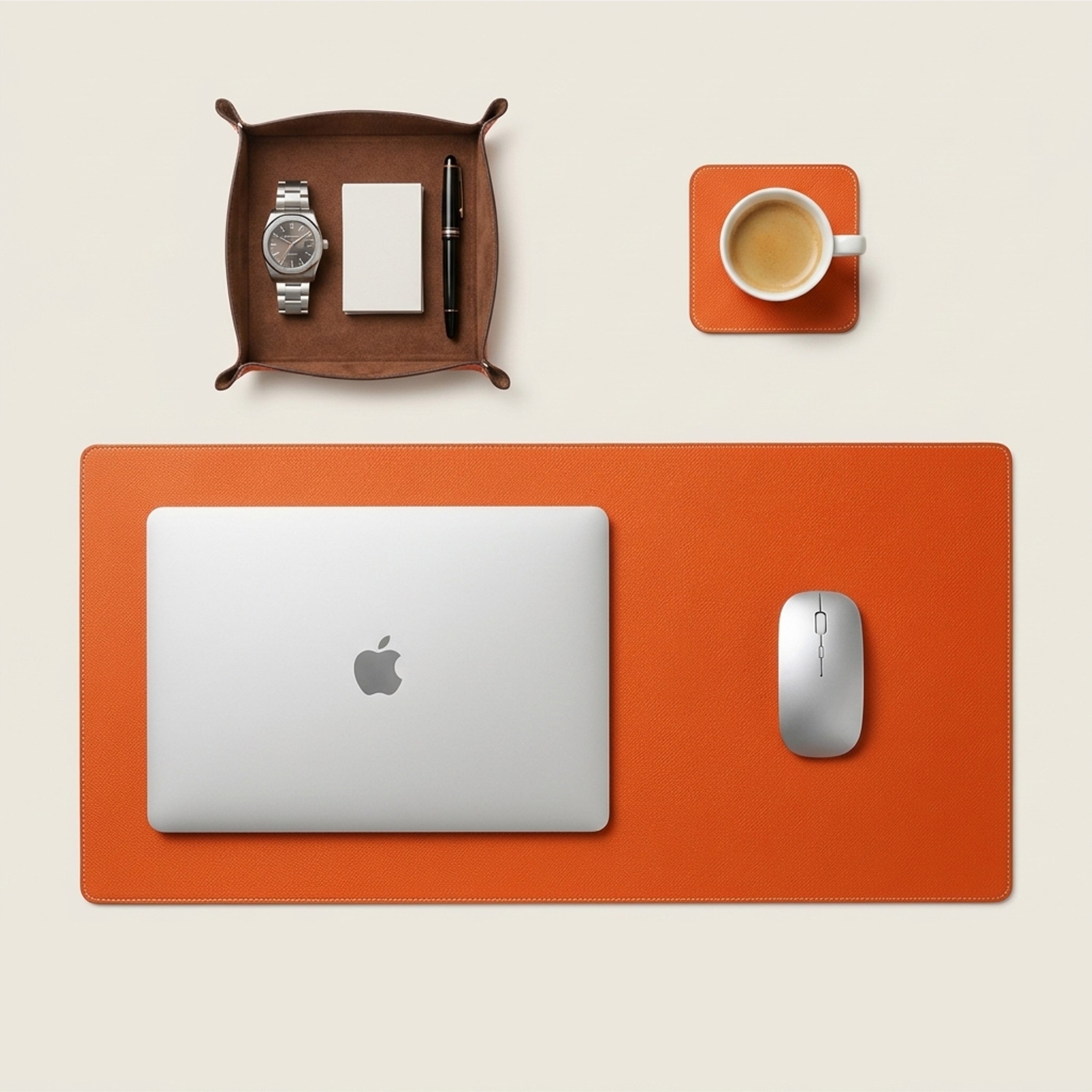 The Essential 3-Piece Grand Desk Set – Perlinger Noblessa Leather
