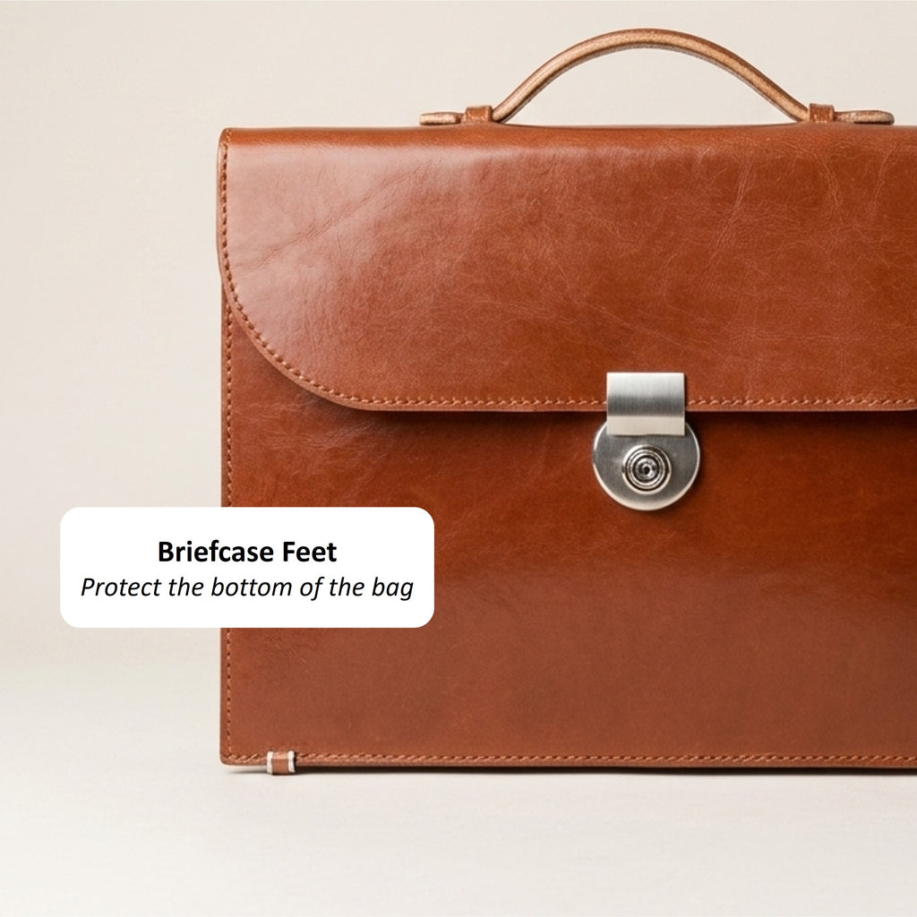 The Legacy: Bespoke Bridle Leather Briefcase with Strap