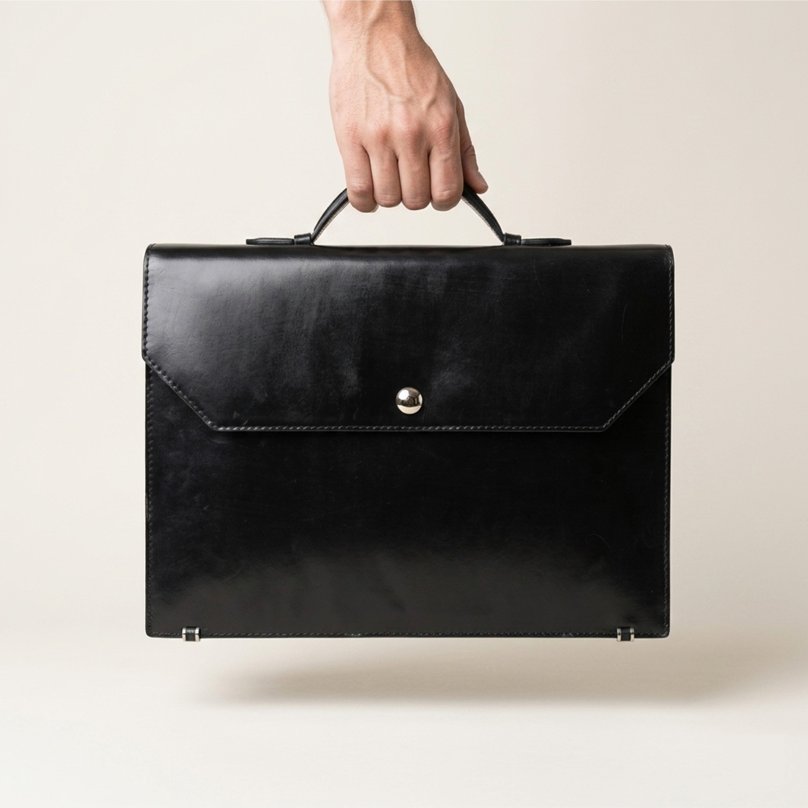 The Origin: Bespoke Bridle Leather Briefcase