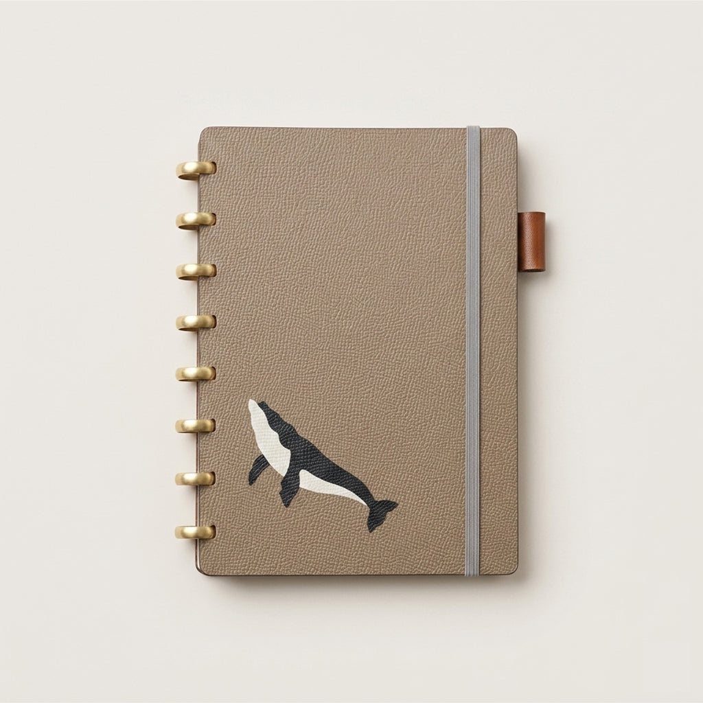 「Humpback」Edition Discbound Planner in German Noblessa Leather