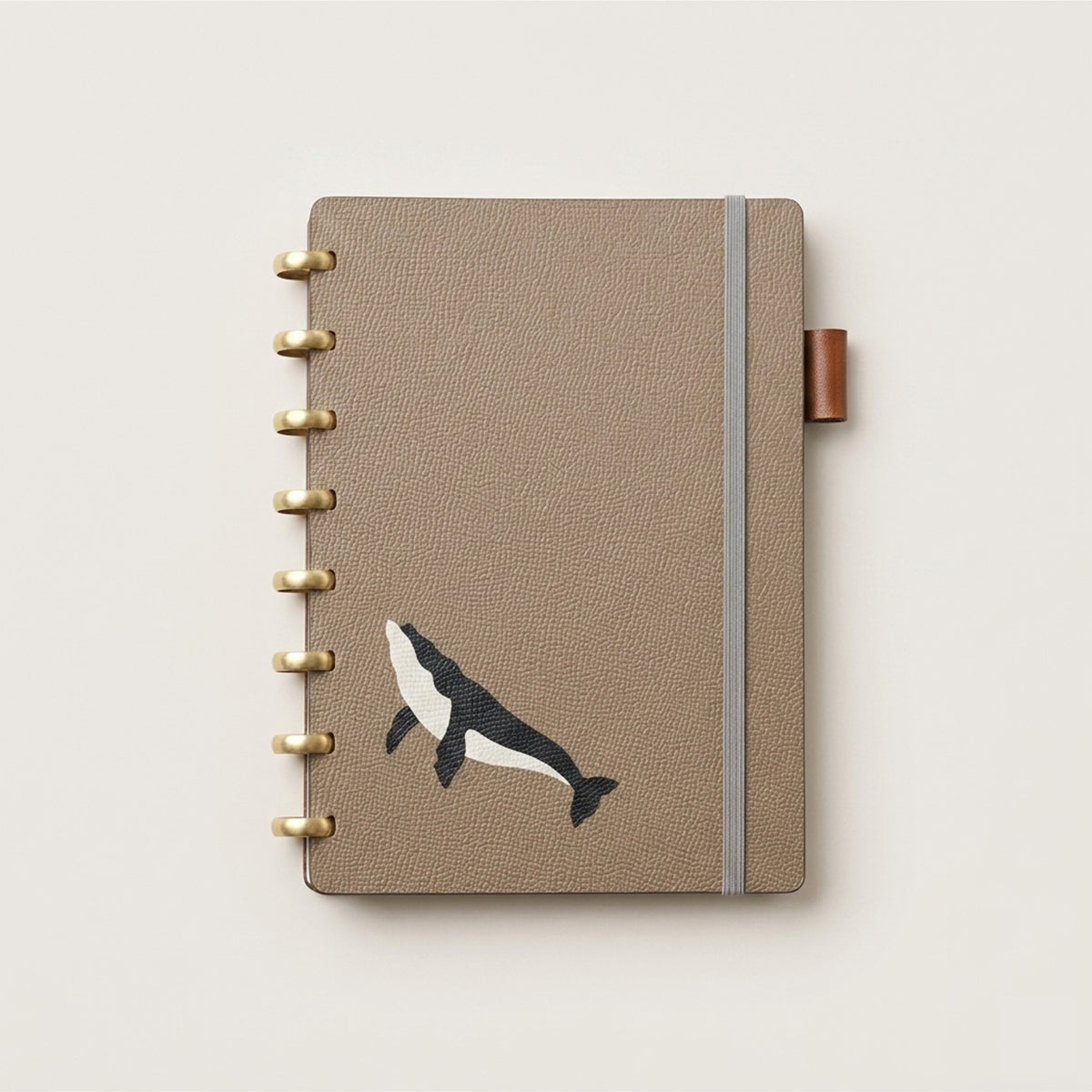 Humpback Edition Discbound Planner in German Noblessa Leather personalization preview