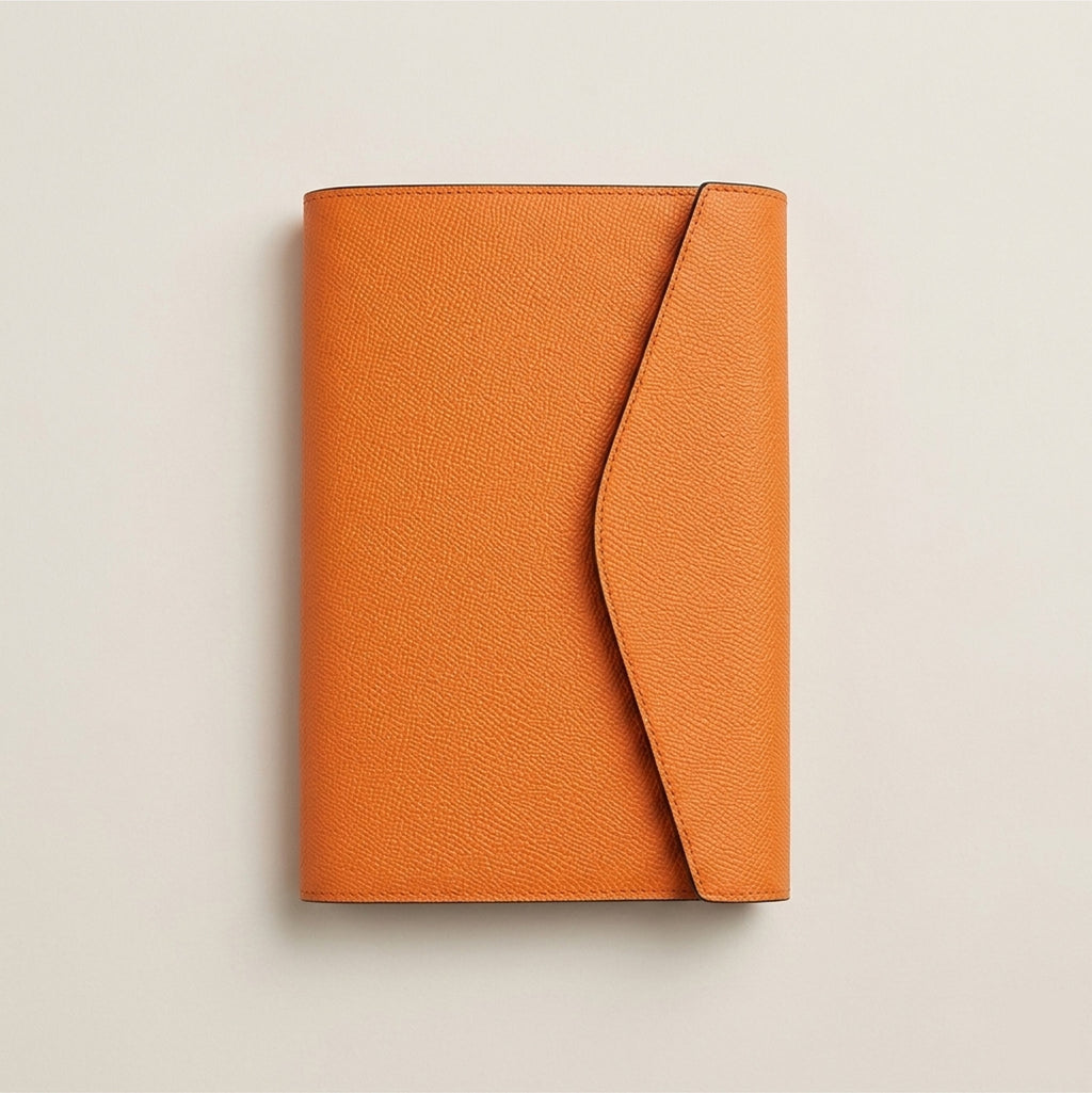 Custom Snap Notebook Cover in Noblessa Leather