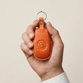 Handcrafted Bentley leather key fob case in Italian Buttero
