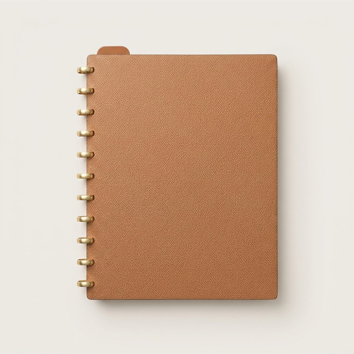 Letter Size Discbound Planner in German Noblessa Leather personalization preview