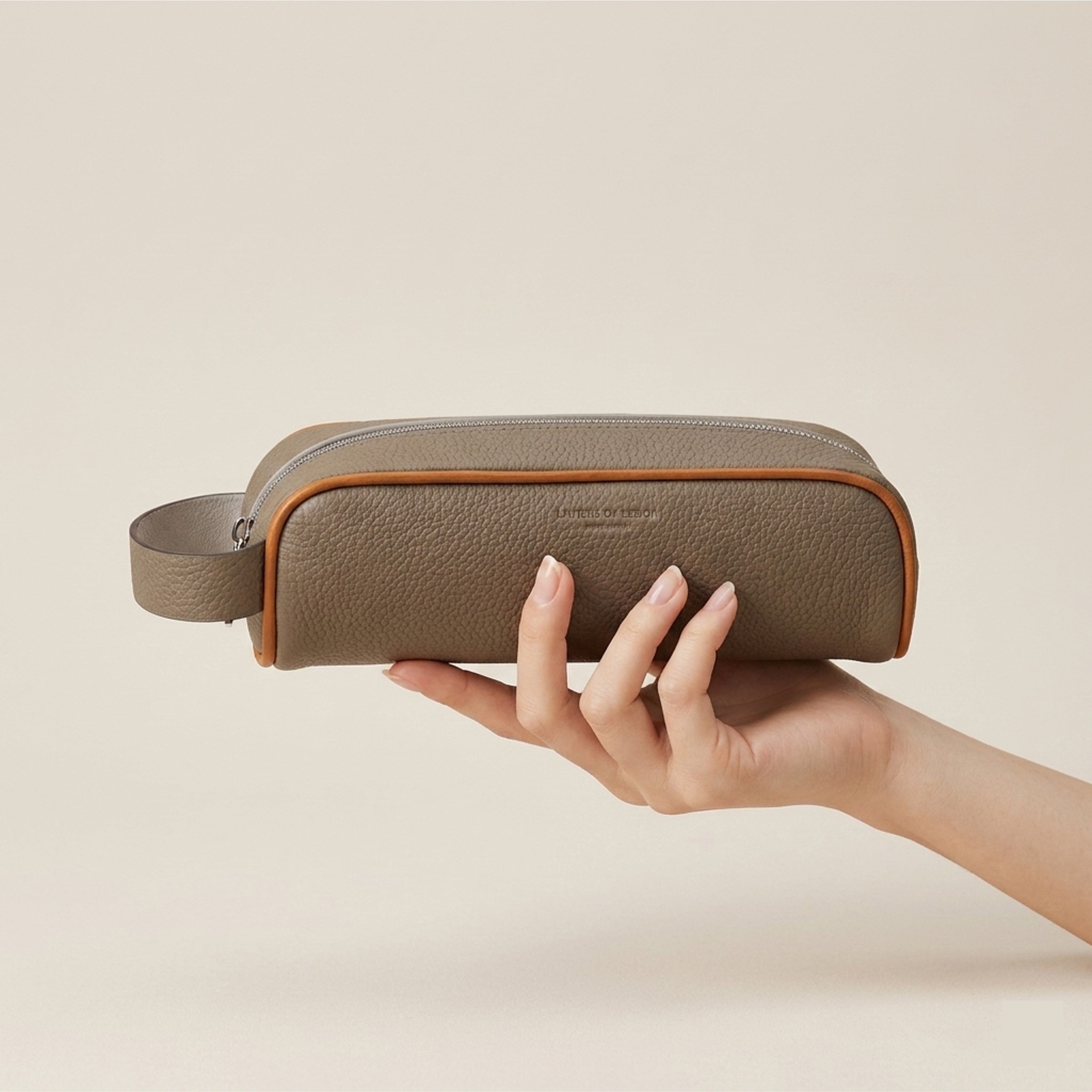 Perlinger Togo Leather Minimalist Pencil Case