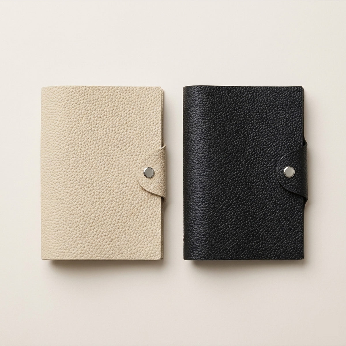 A7 Six-Ring Journal Cover in German Togo Leather personalization preview