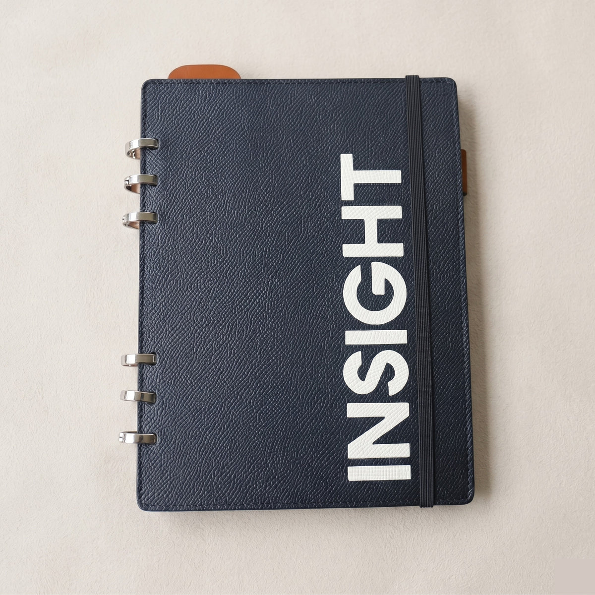 INSIGHT Edition A5 Smart Ring Binder in German Noblessa Leather personalization preview