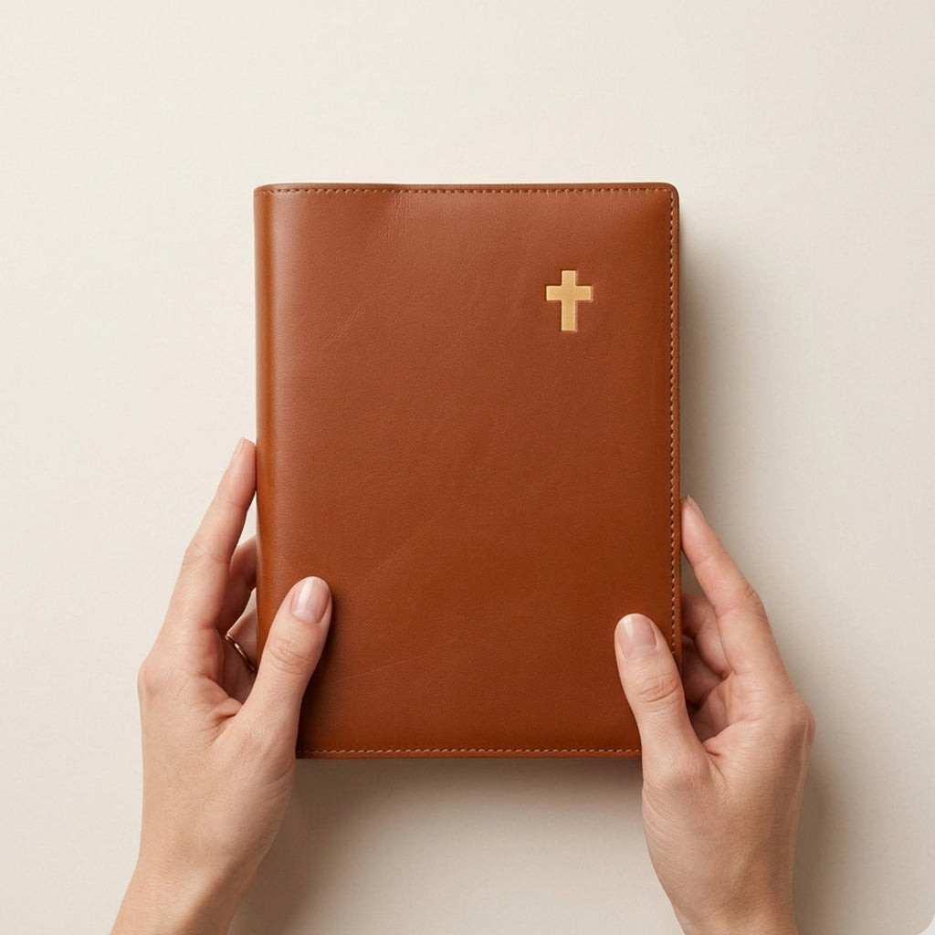 Minimalist Standard Leather Bible Cover - Italian Walpier Vacchetta