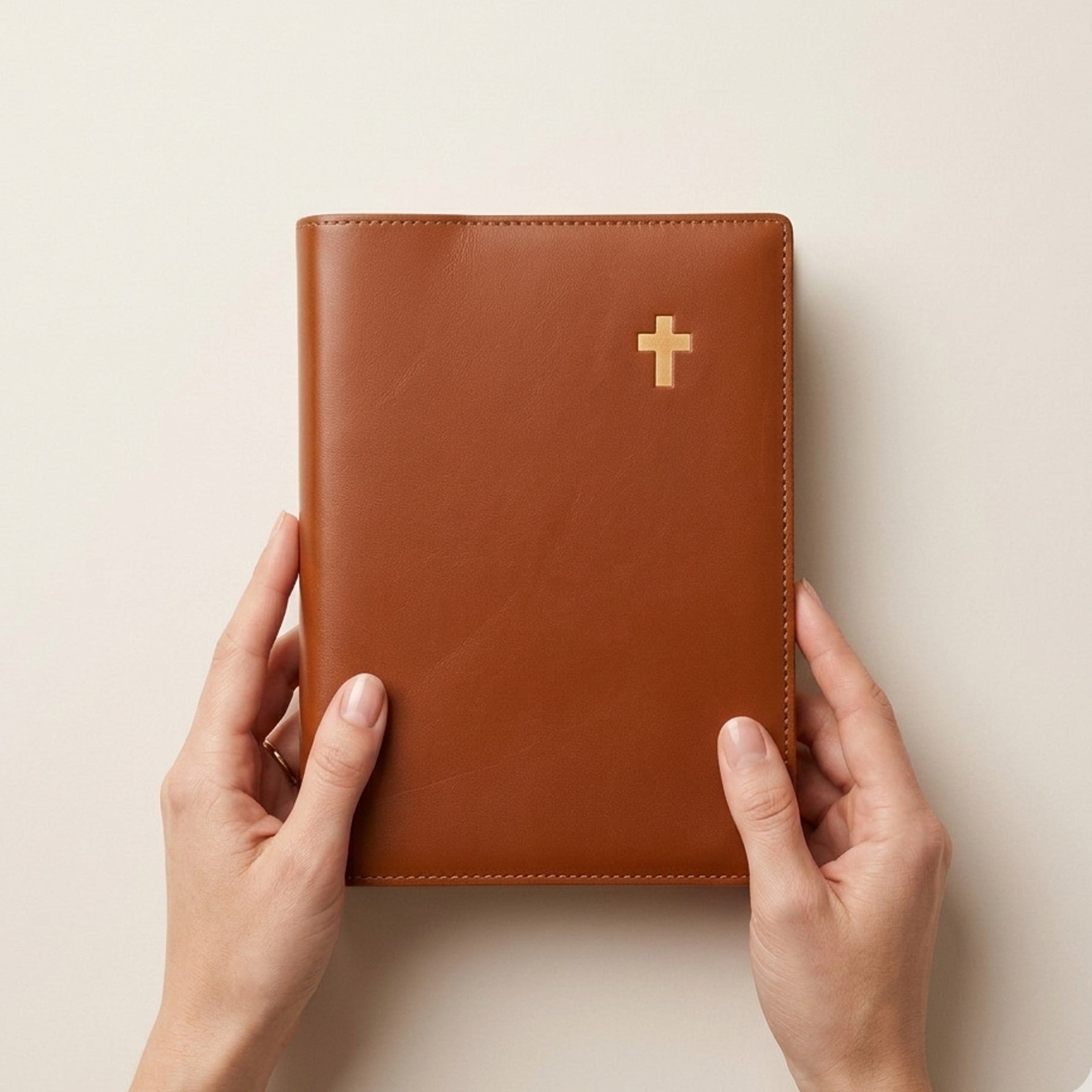 Minimalist Standard Leather Bible Cover - Italian Walpier Vacchetta
