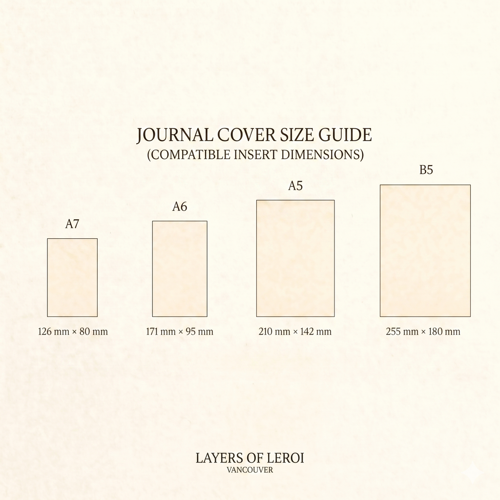 B5 Journal in  German Togo Leather