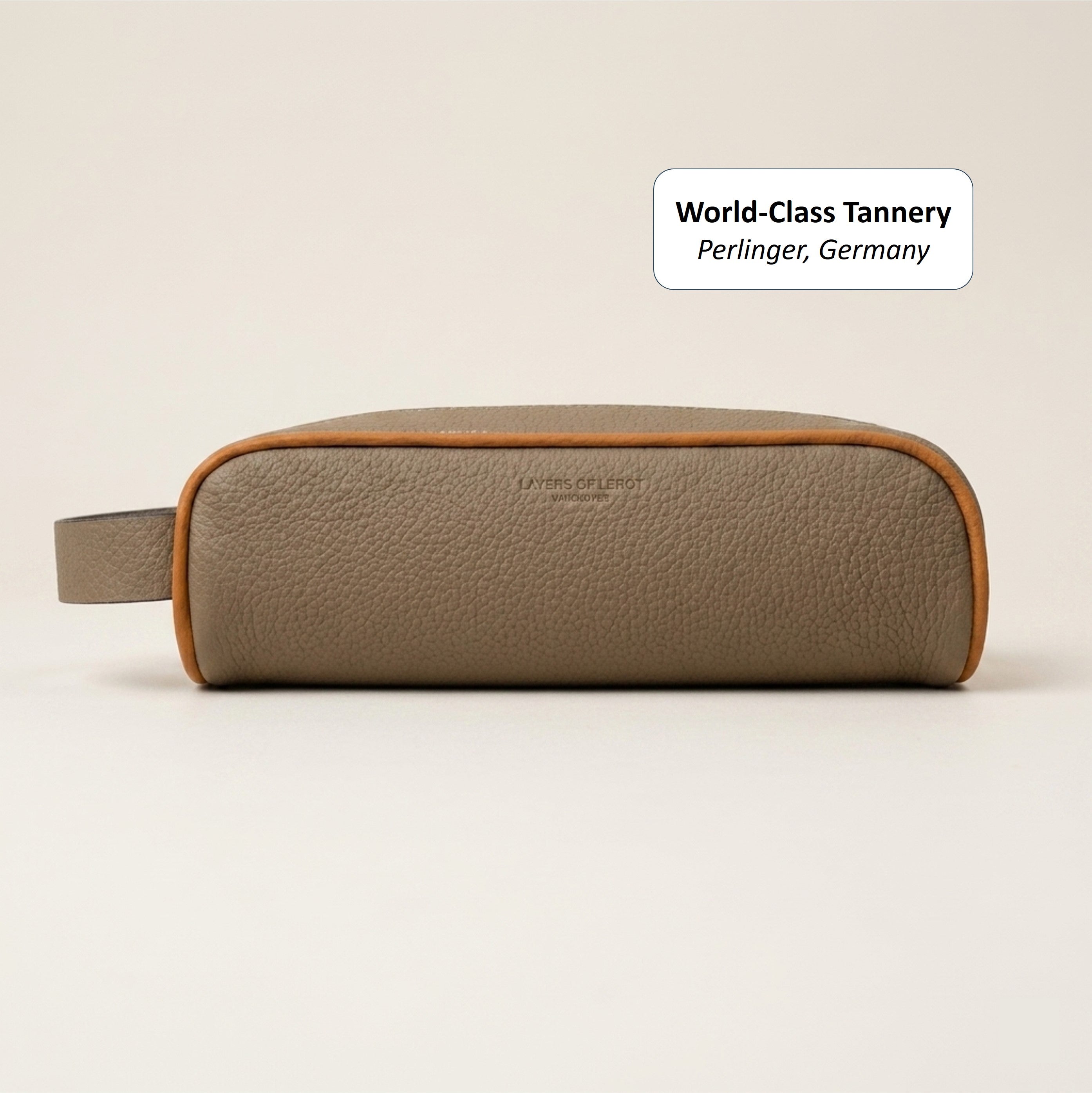 Perlinger Togo Leather Minimalist Pencil Case