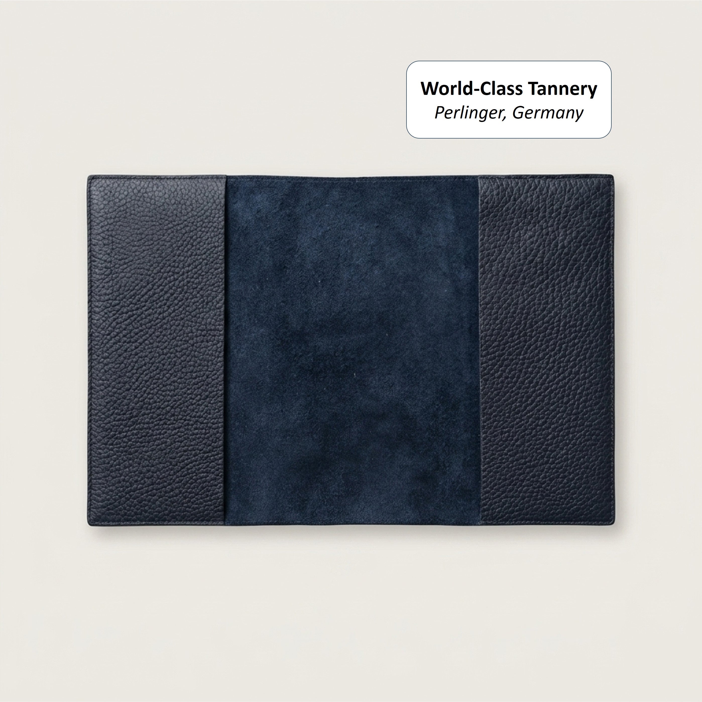 Minimalist Standard Leather Bible Cover - German Togo Leather