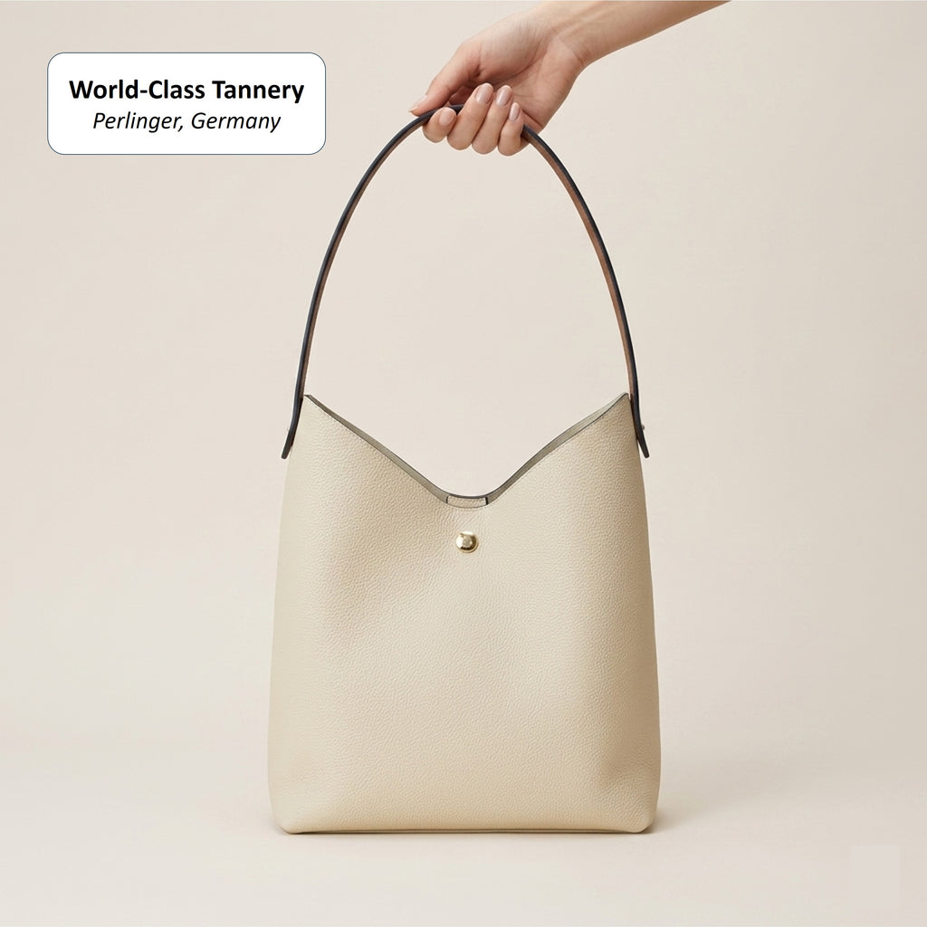 Vela 28 | German Togo Leather Tote