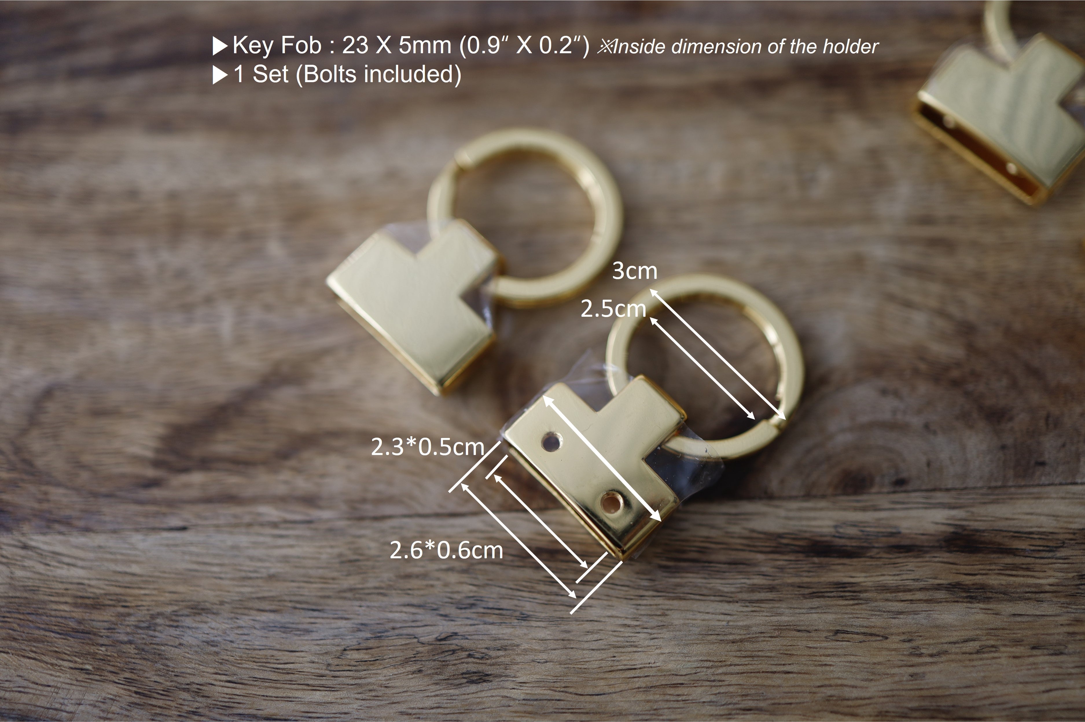Key Fob Hardware (Gold/Silver)