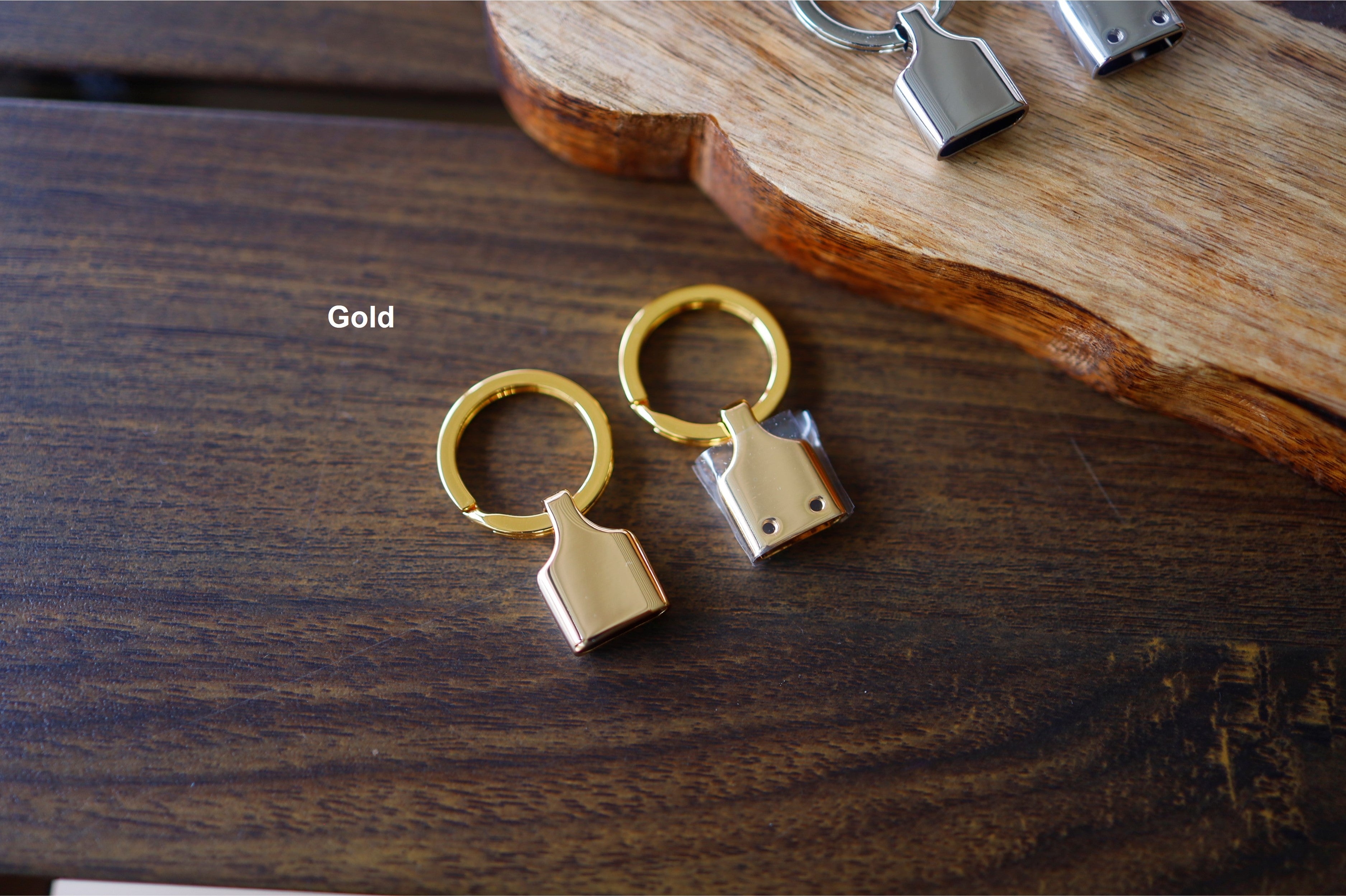 Key Fob Hardware (Gold/Nickel)
